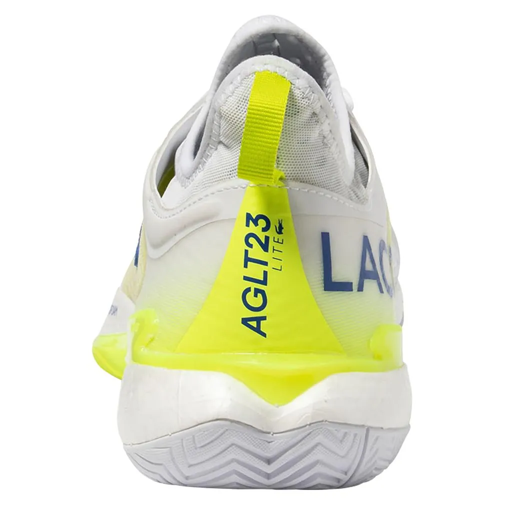 Men's AG-LT23 Lite Tennis Shoes White and Yellow