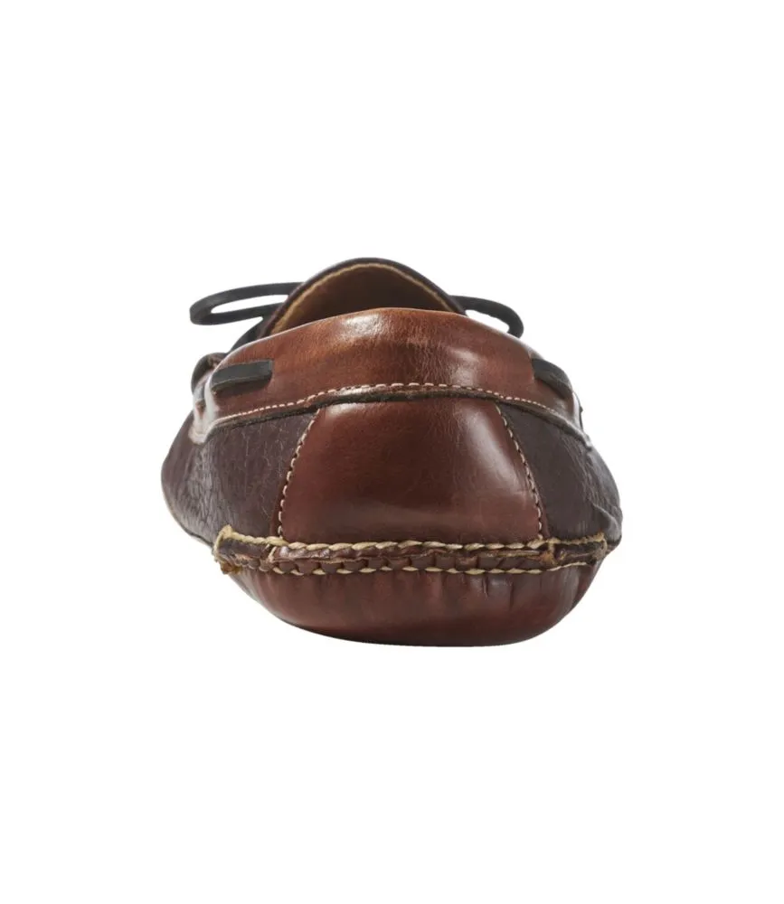 Men's Bison Double-Sole Slippers, Leather-Lined