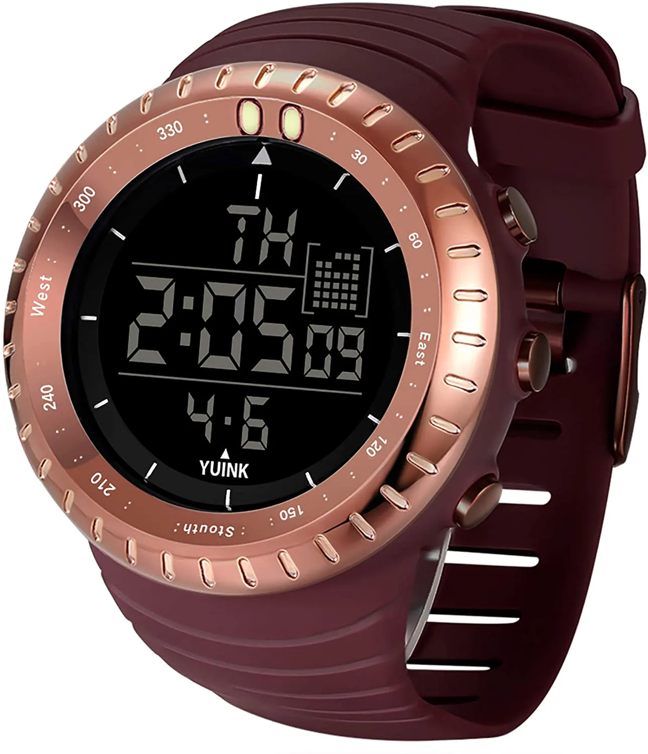 Men's Classic Digital Sport Watch Waterproof Fashion Wrist Watch with LED Screen Watch for Men