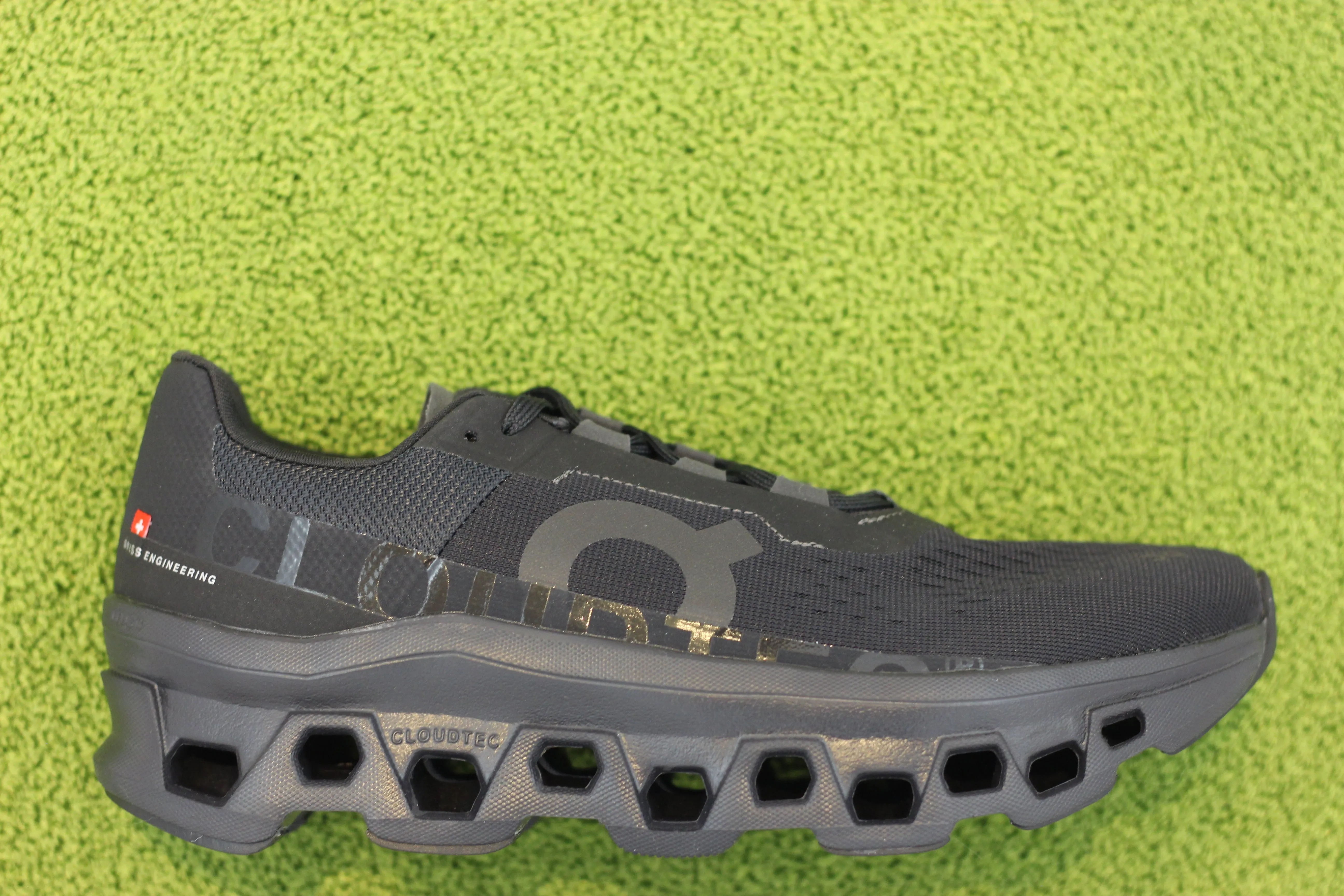 Mens Cloudmonster Runner - All Black Synthetic/Mesh