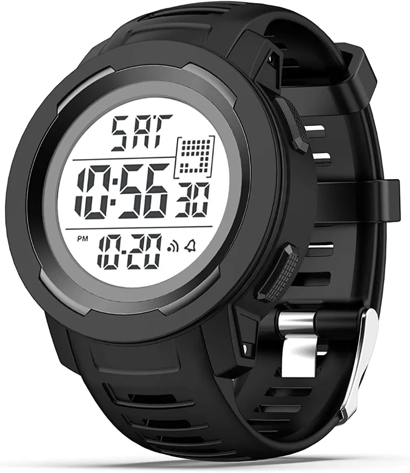 Men's Digital Sport Waterproof Watches with Alarm