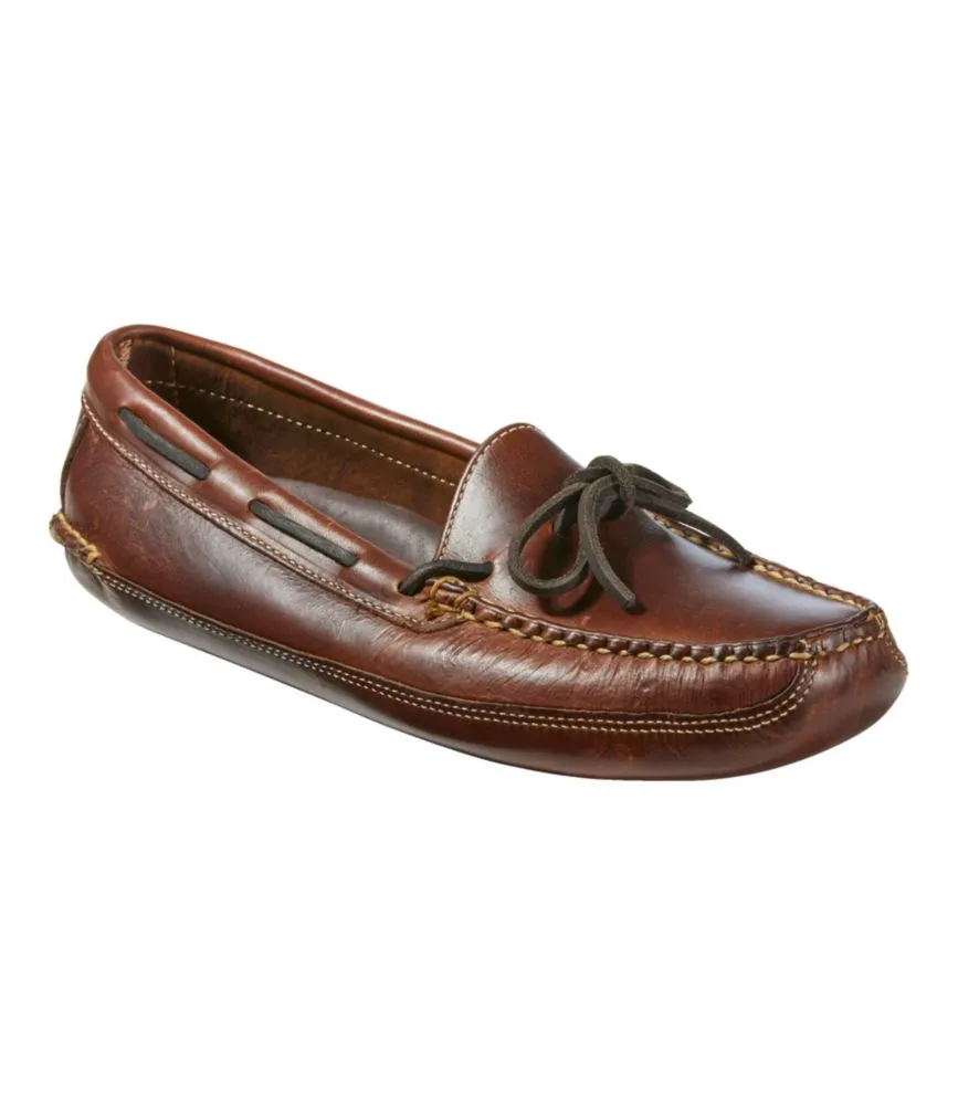 Men's Leather Double-Sole Slippers, Leather-Lined