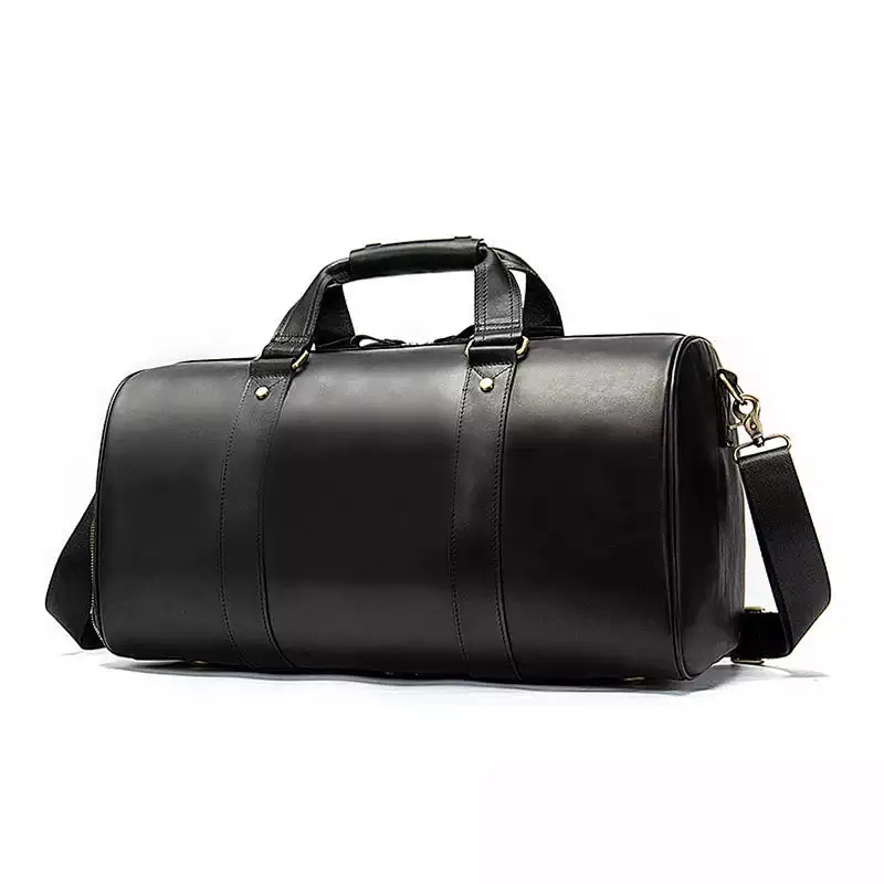 Men's Vintage Crazy Horse Leather Duffle Bag