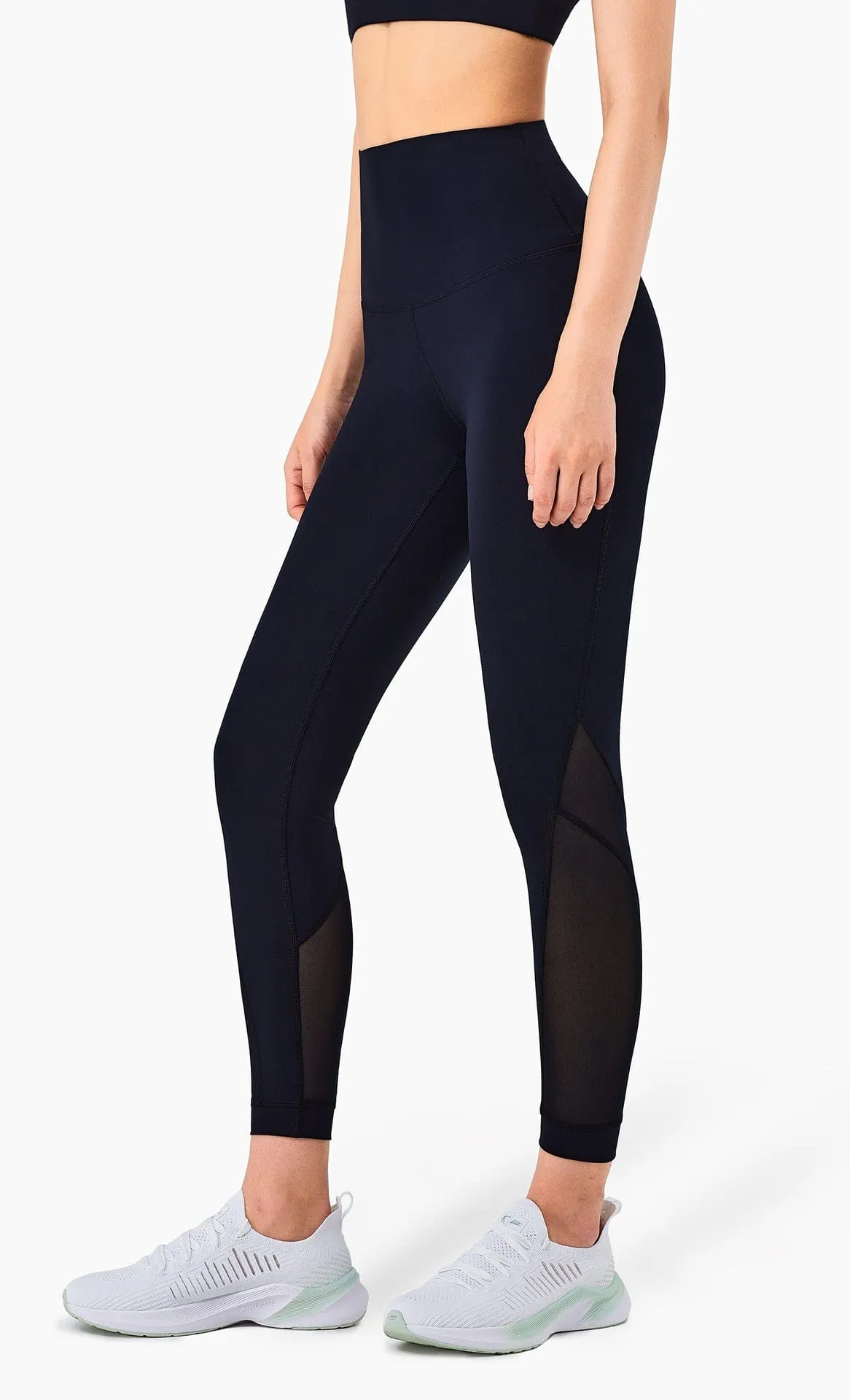 Mesh Paneling High Rise Leggings