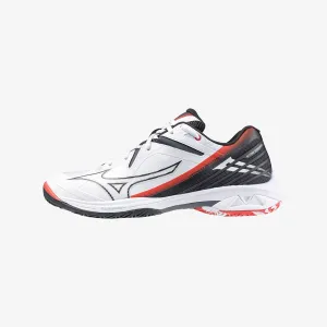 Mizuno Wave Claw 3 Badminton Shoes White/Ebony/Radiant Red