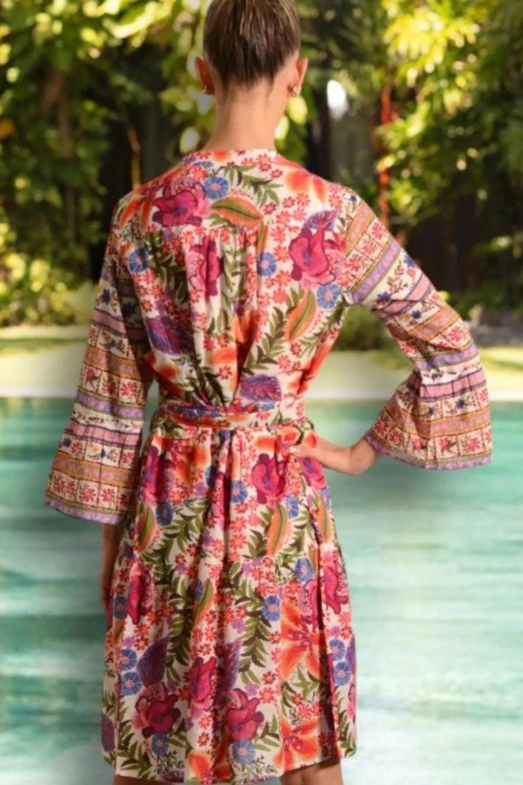 Morocco Midi Dress | Hibiscus