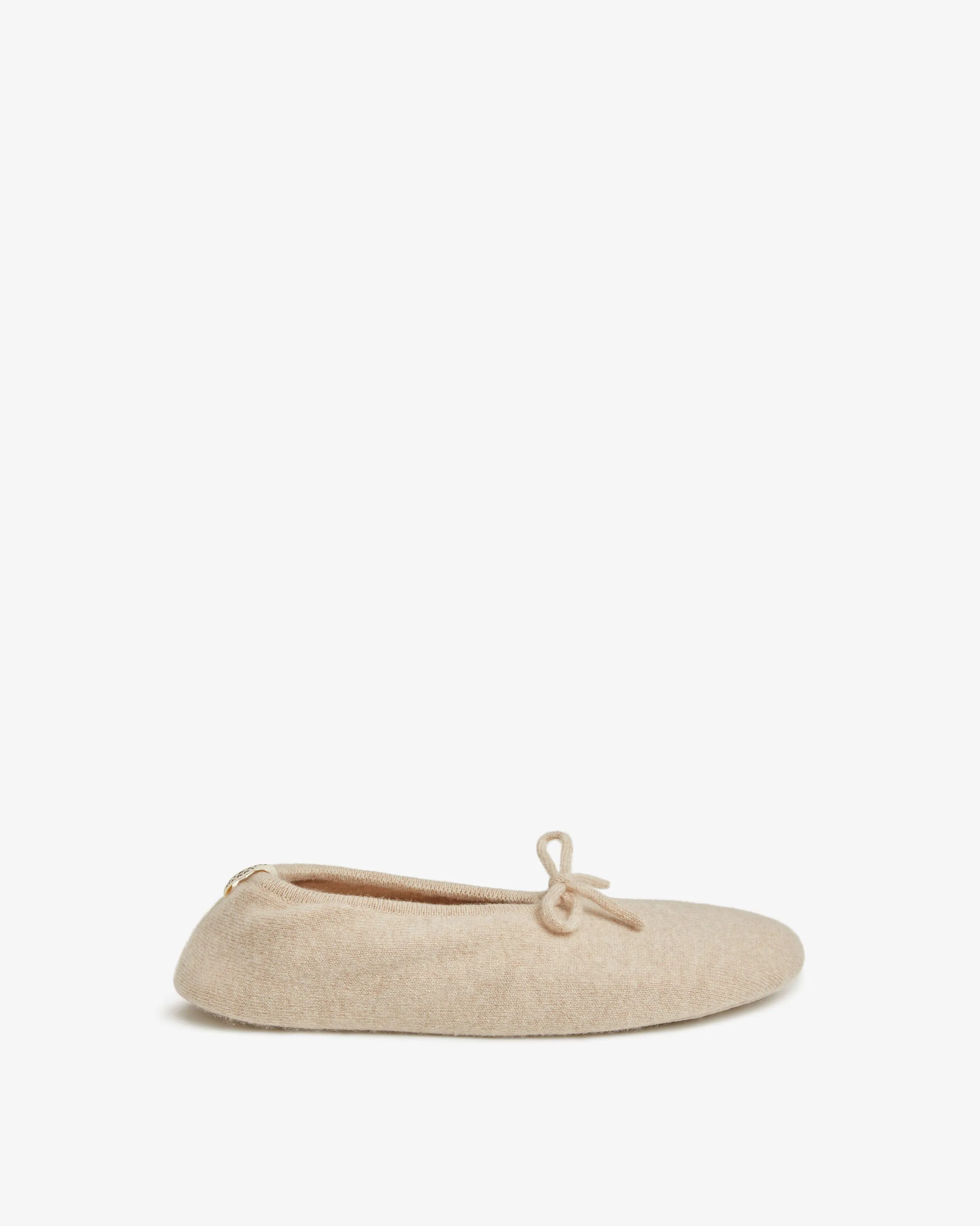 Mull Pure Cashmere Ballet Slippers - Wheat