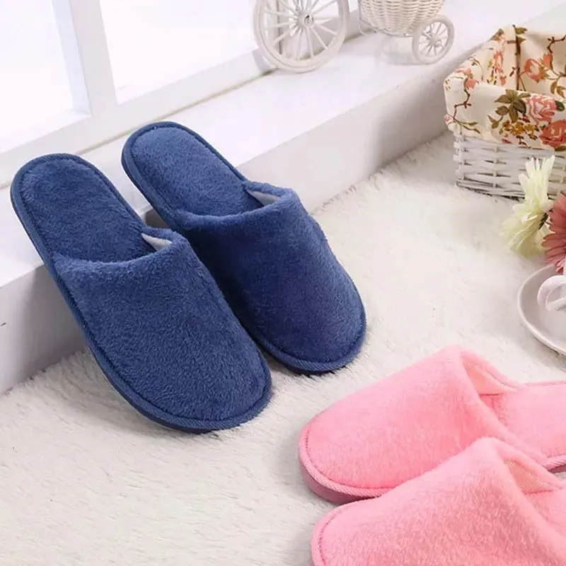 MULTICOLORED SOFT COTTON SLIPPERS UNISEX.