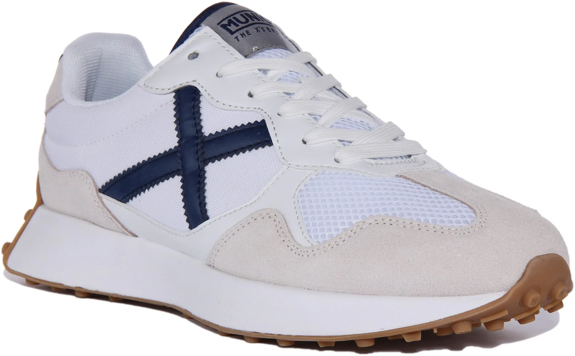 Munich Road 33 In White Navy For Men