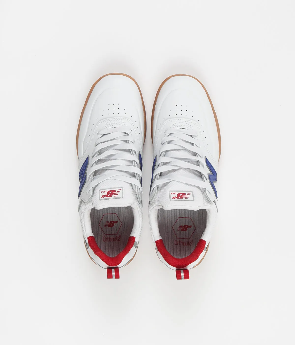 New Balance Numeric 288S Shoes - White / Royal Leather