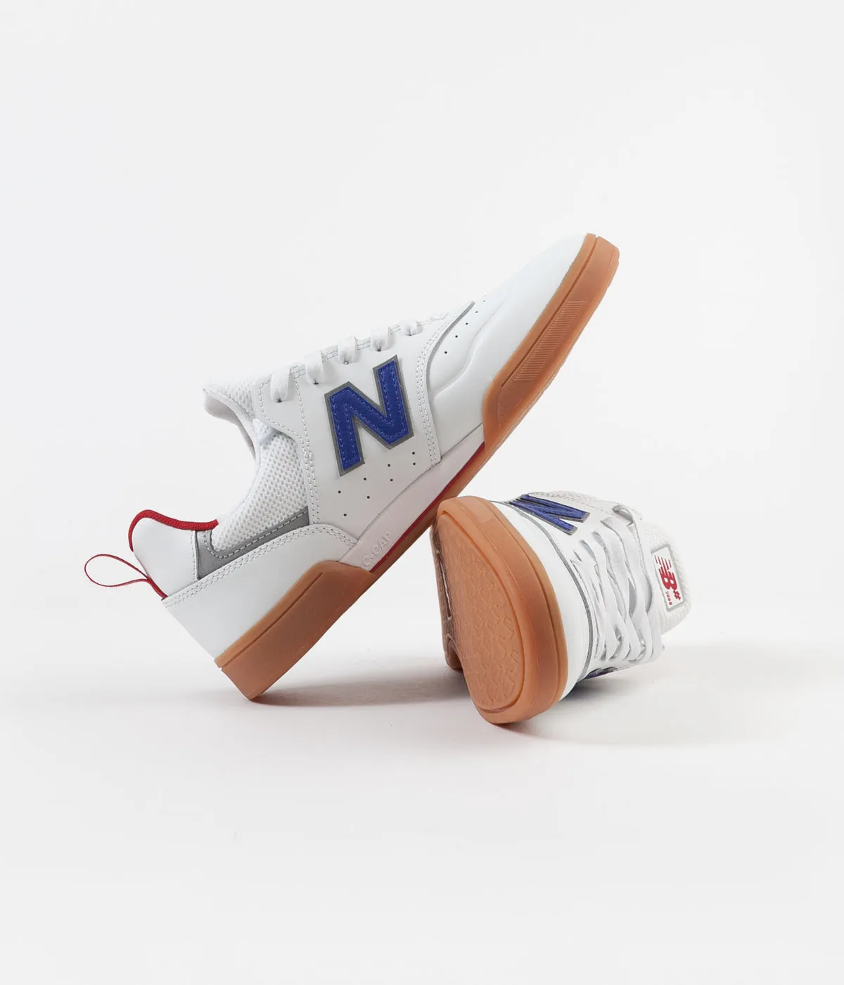 New Balance Numeric 288S Shoes - White / Royal Leather