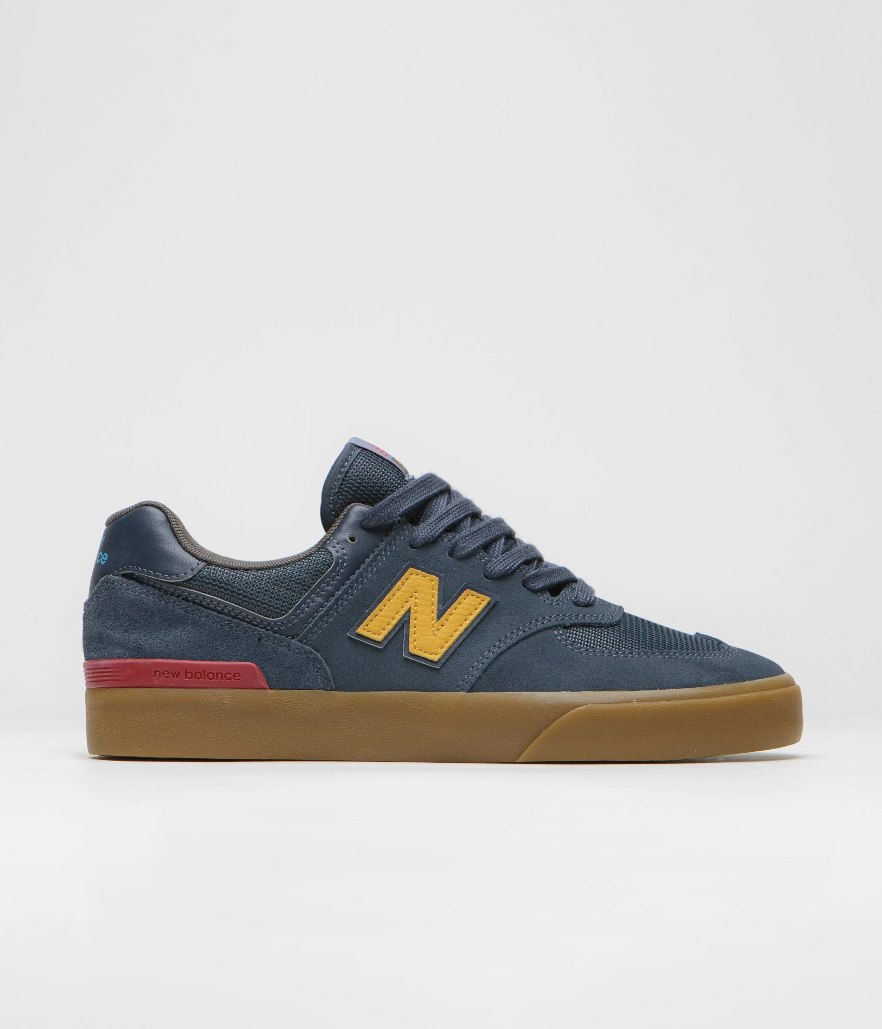 New Balance Numeric 574 Shoes - Blue Indigo / Gum