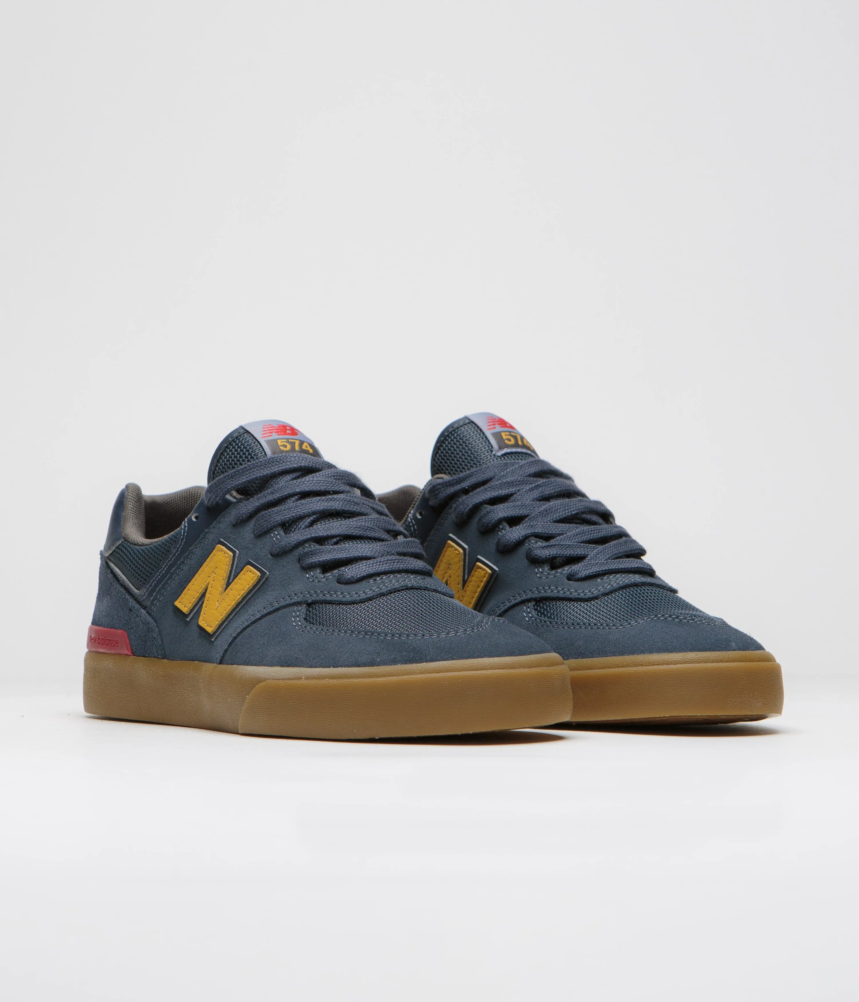 New Balance Numeric 574 Shoes - Blue Indigo / Gum