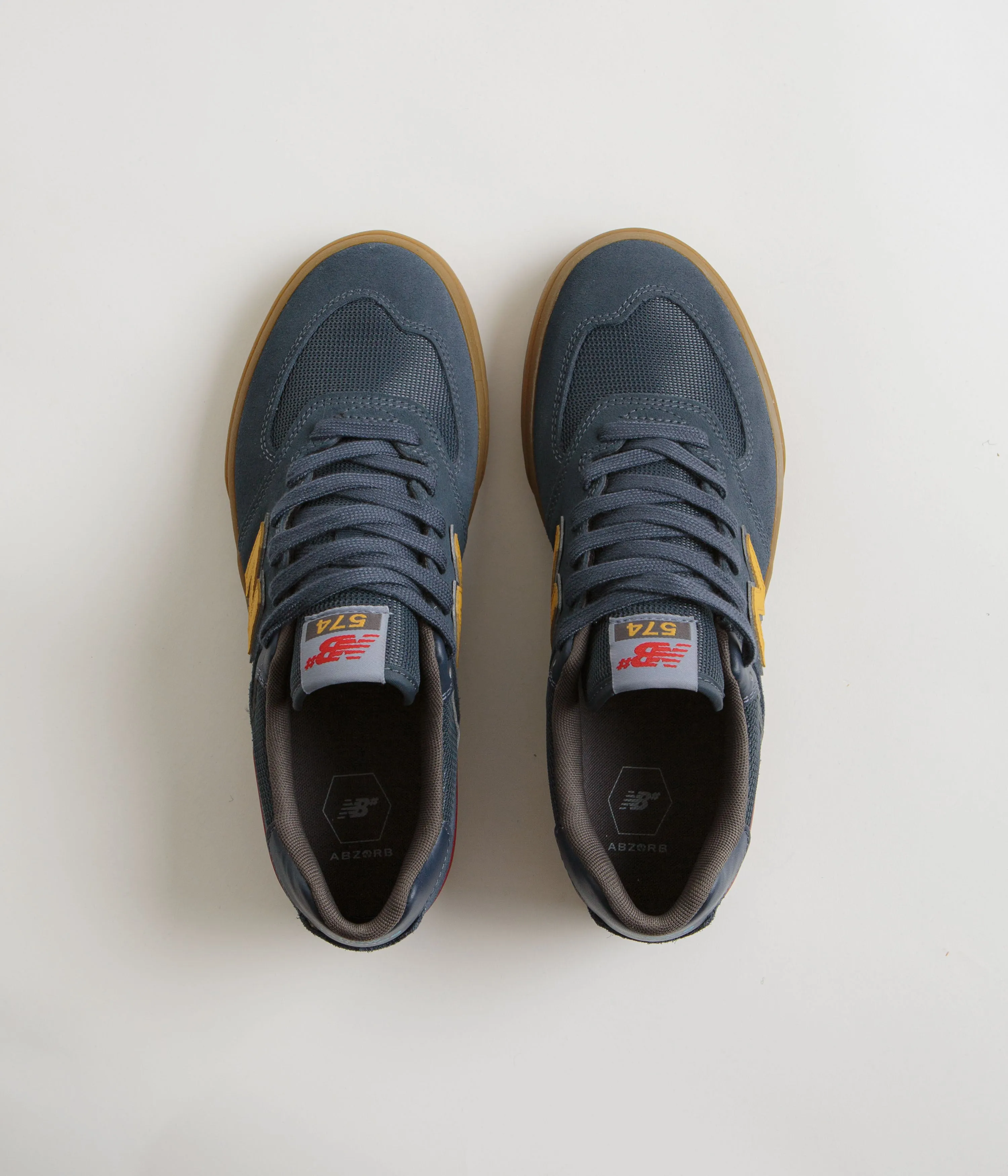 New Balance Numeric 574 Shoes - Blue Indigo / Gum