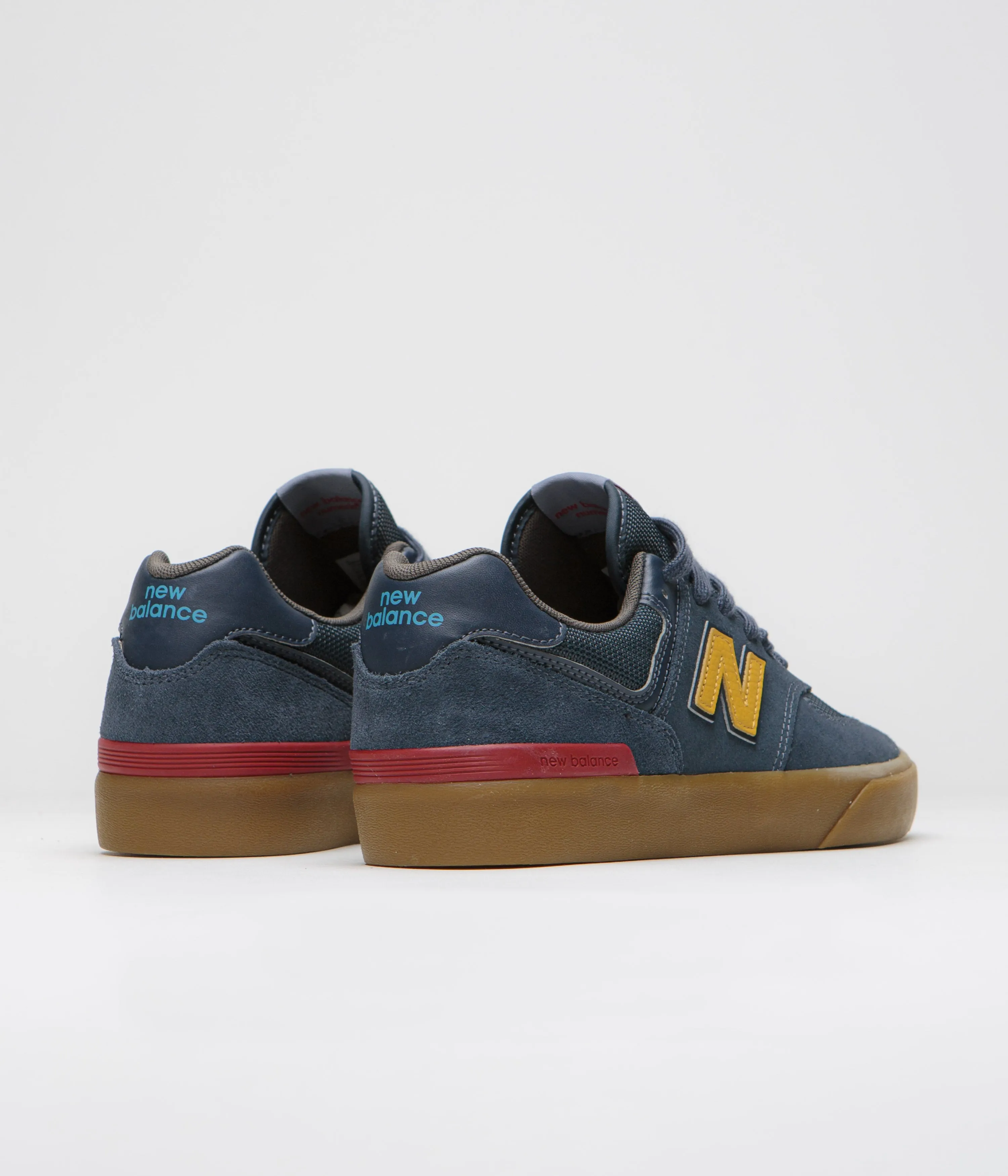 New Balance Numeric 574 Shoes - Blue Indigo / Gum