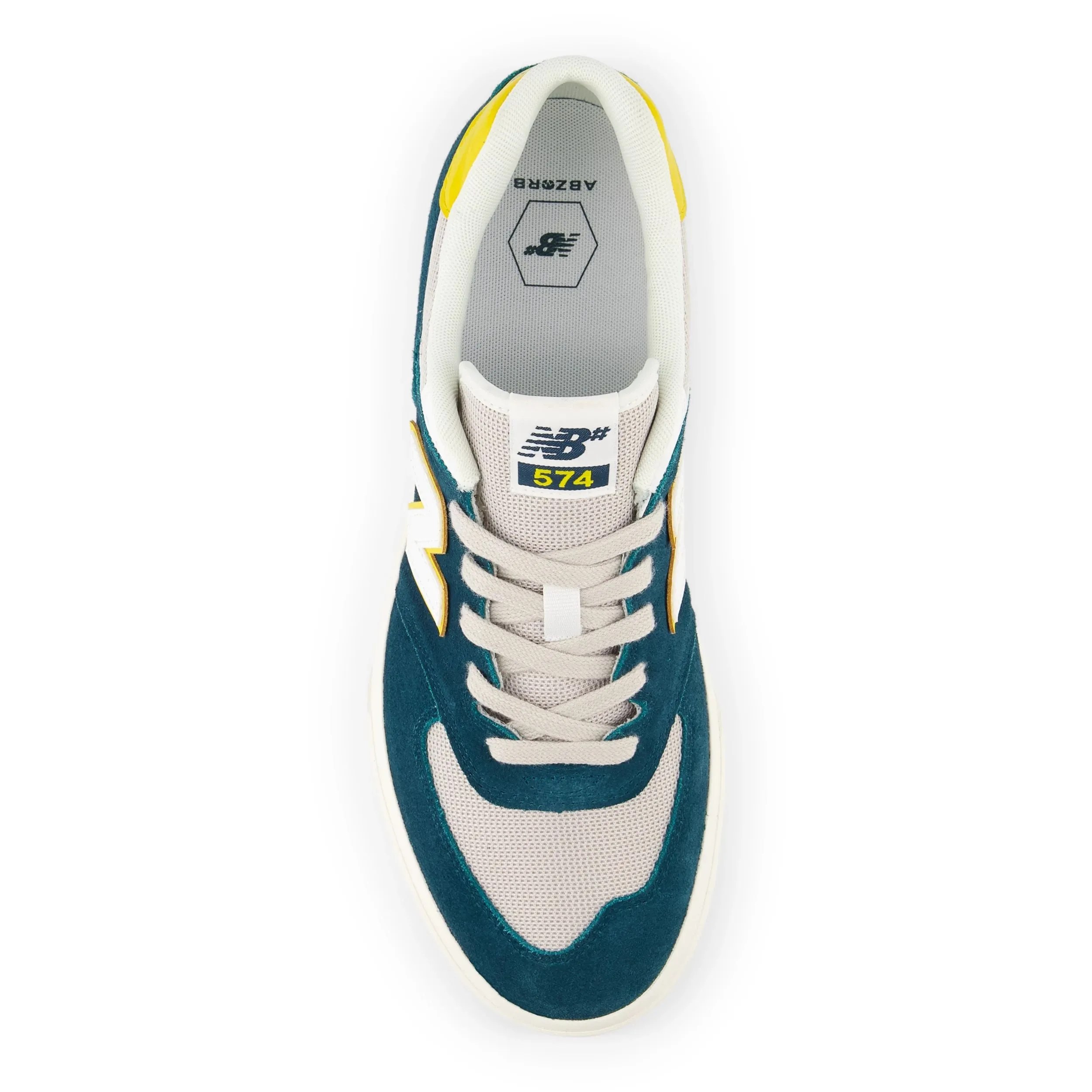 New Balance Numeric 574 Vulc Skateboard Shoe - Spruce/White