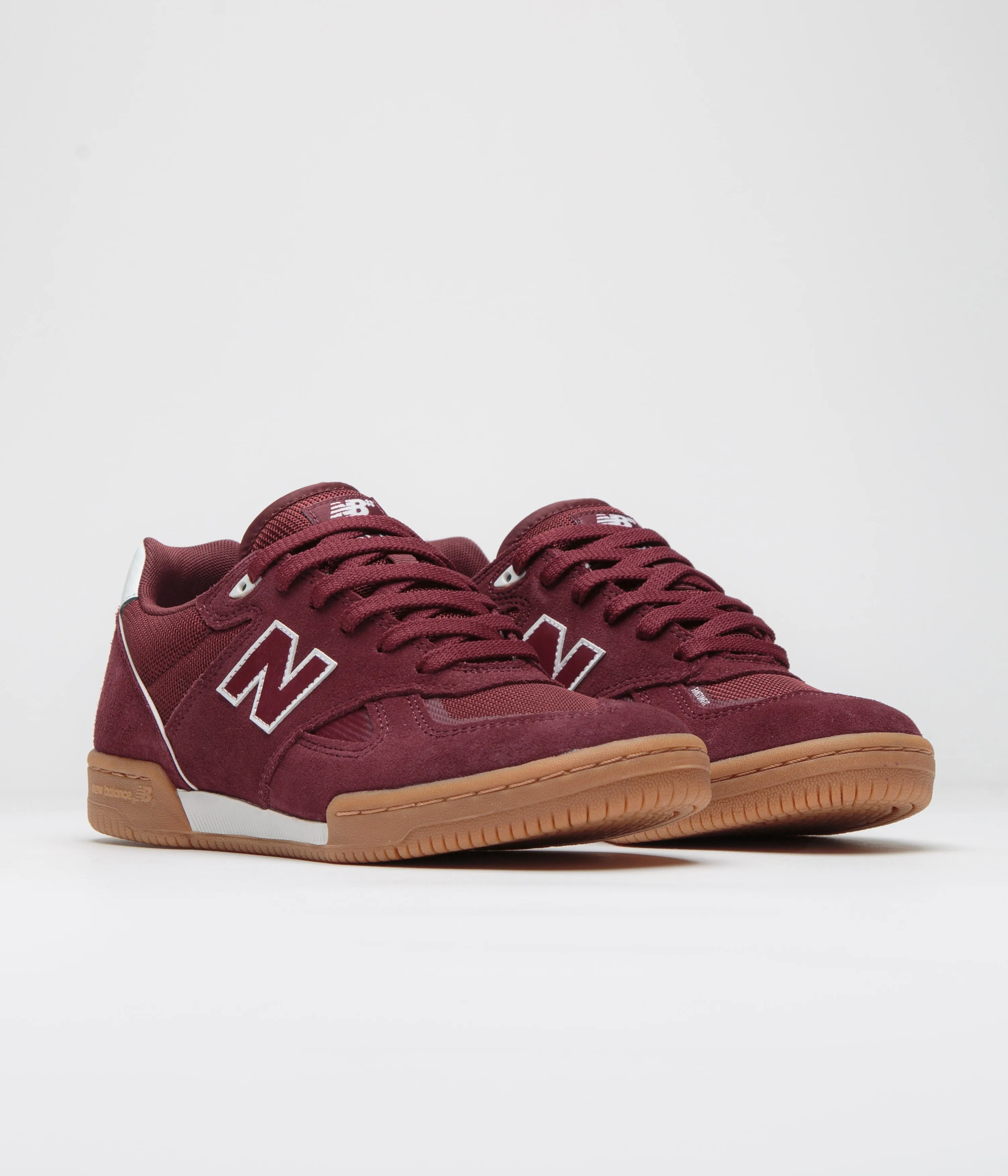 New Balance Numeric 600 Tom Knox Shoes - Burgundy / Gum