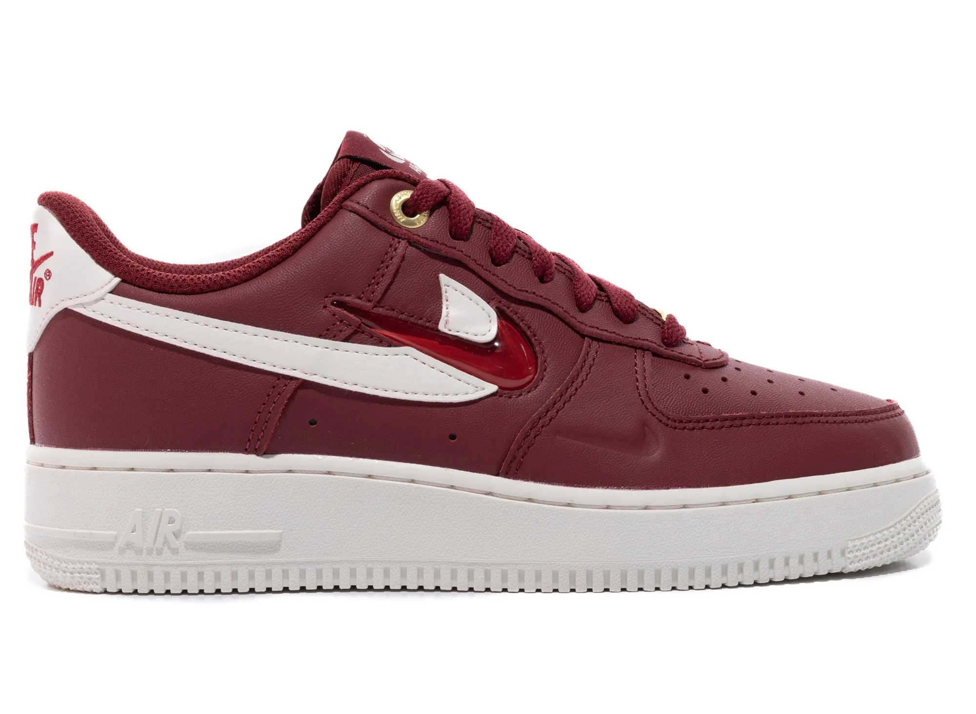 Nike Air Force 1 '07 Premium Jewel Multi Swoosh 'Team Red'