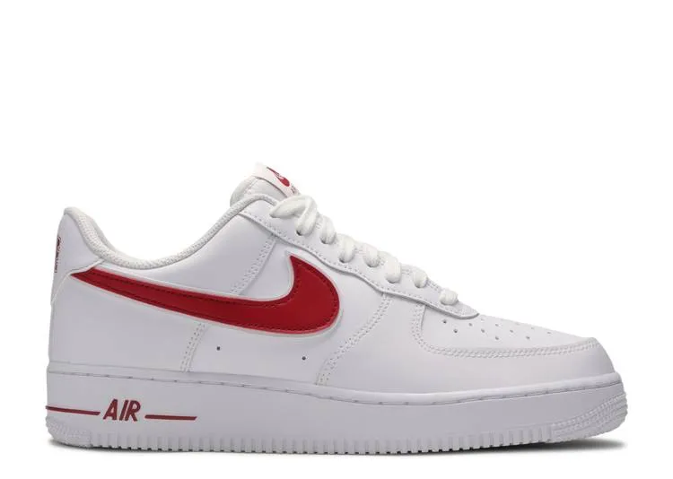 Nike AIR FORCE 1 LOW '07 3 'GYM RED', white