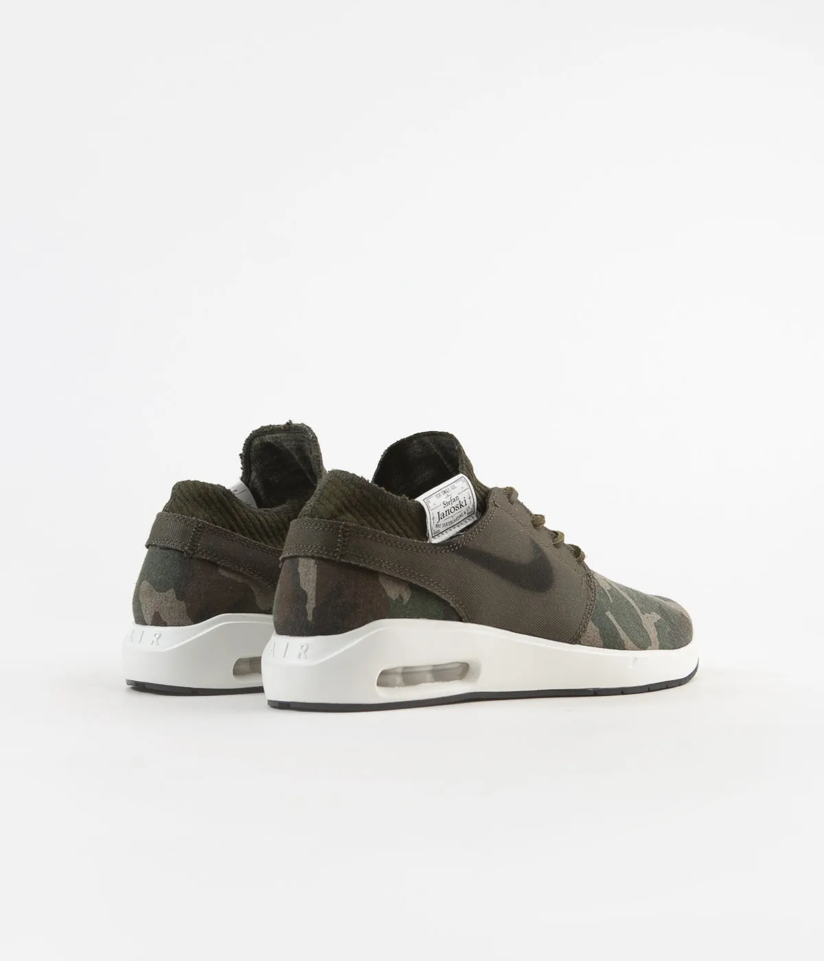 Nike SB Air Max Janoski 2 Premium Shoes - Iguana / Black - Cargo Khaki - Desert Ore