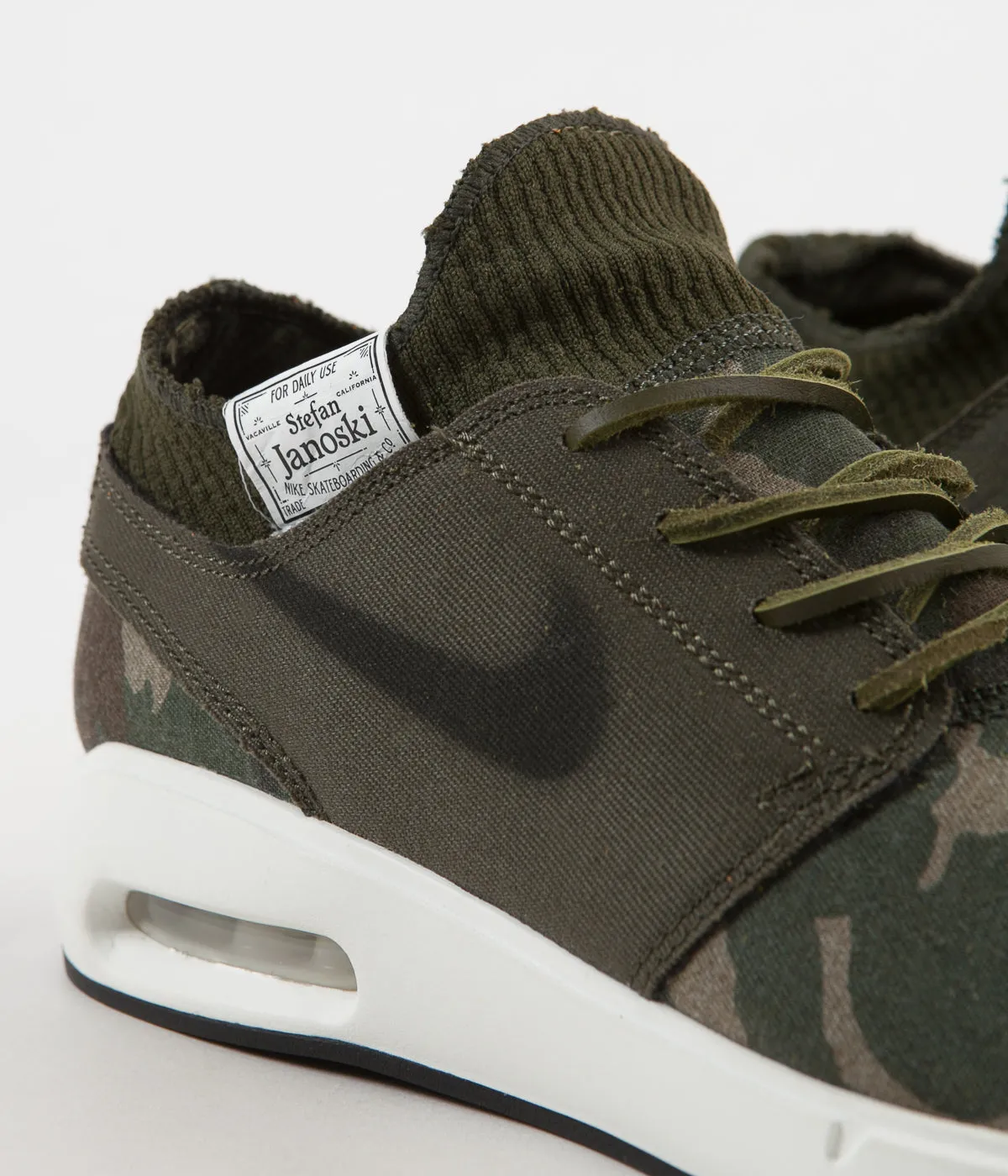 Nike SB Air Max Janoski 2 Premium Shoes - Iguana / Black - Cargo Khaki - Desert Ore