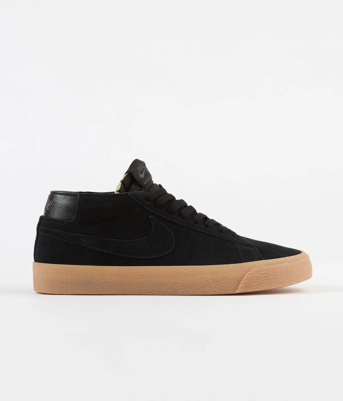 Nike SB Blazer Chukka Shoes - Black / Black - Thunder Grey - Gum Light Brown