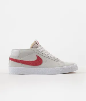 Nike SB Blazer Chukka Shoes - Vast Grey / Crimson