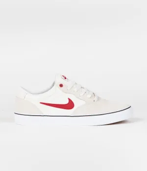 Nike SB Chron 2 Shoes - Summit White / University Red - Phantom