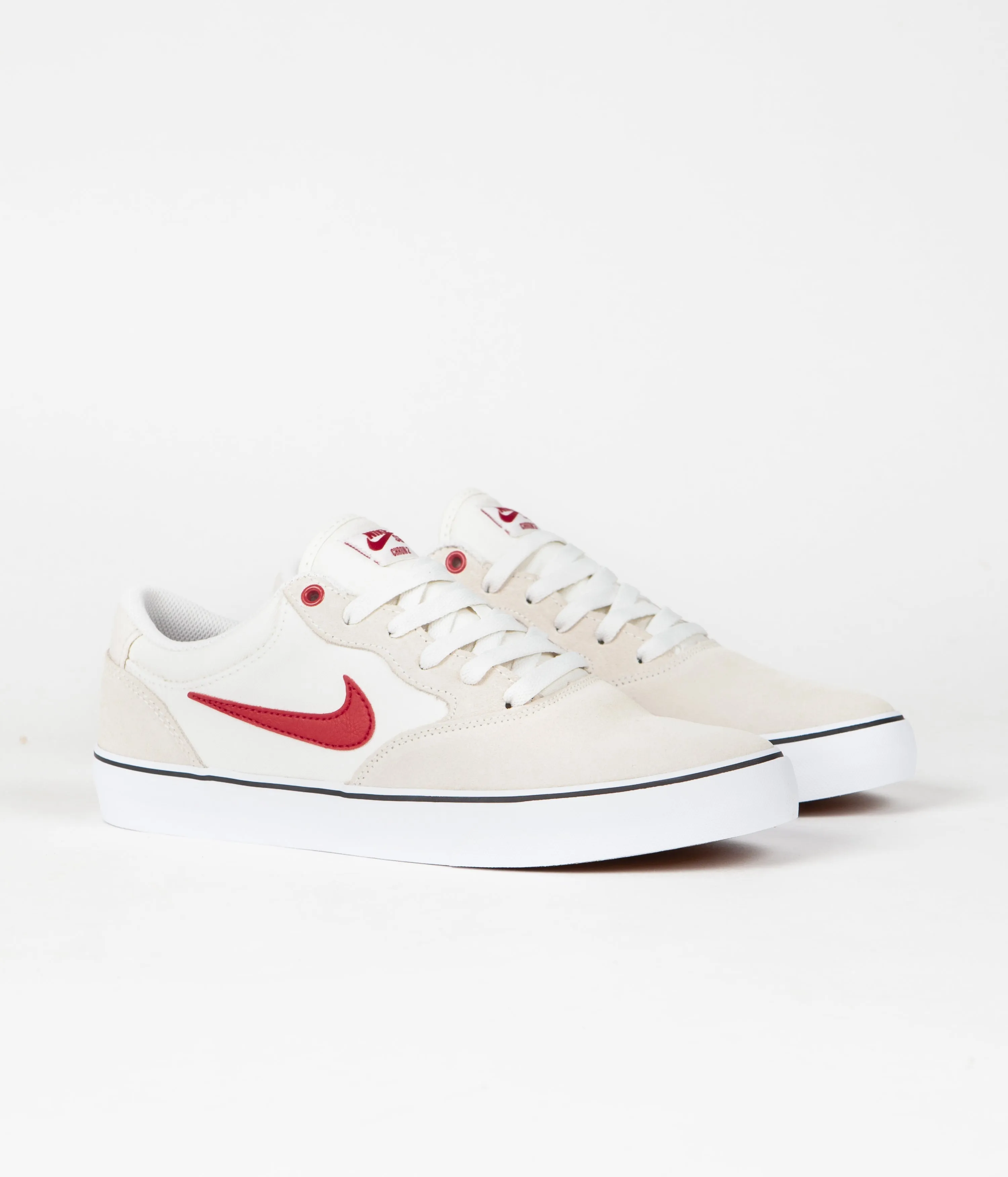 Nike SB Chron 2 Shoes - Summit White / University Red - Phantom