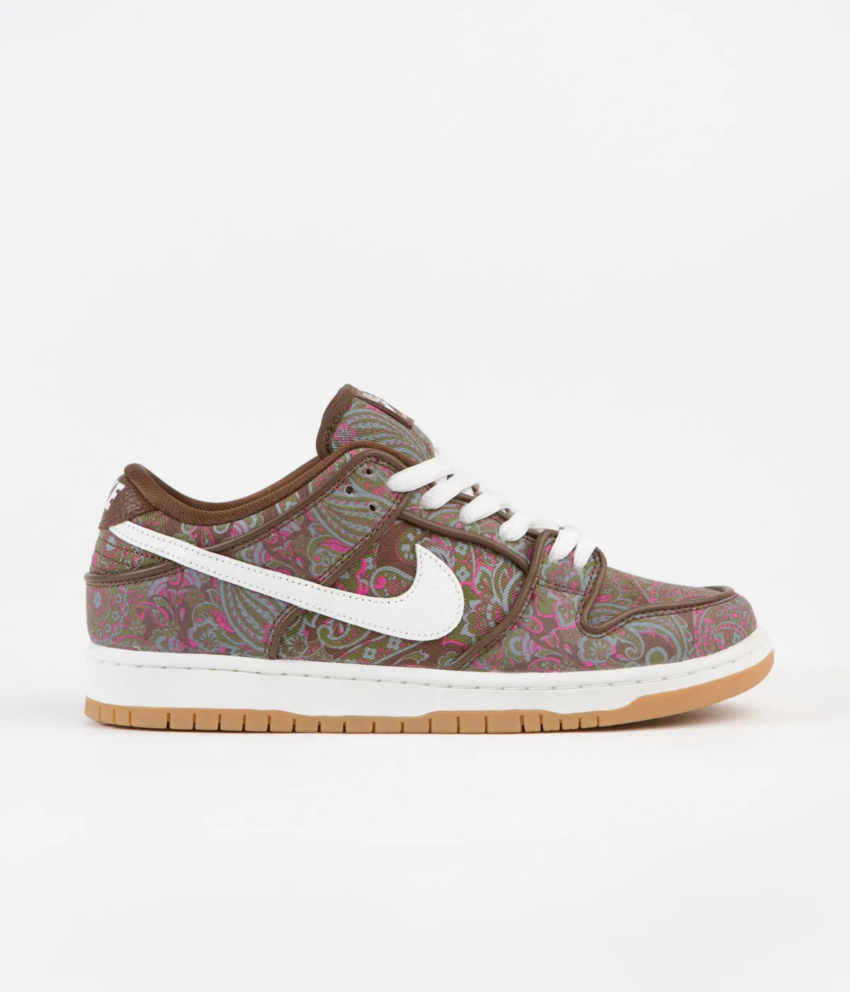 Nike SB Dunk Low Pro Premium 'Paisley' Shoes - Cacao Wow / Summit White - Rough Green