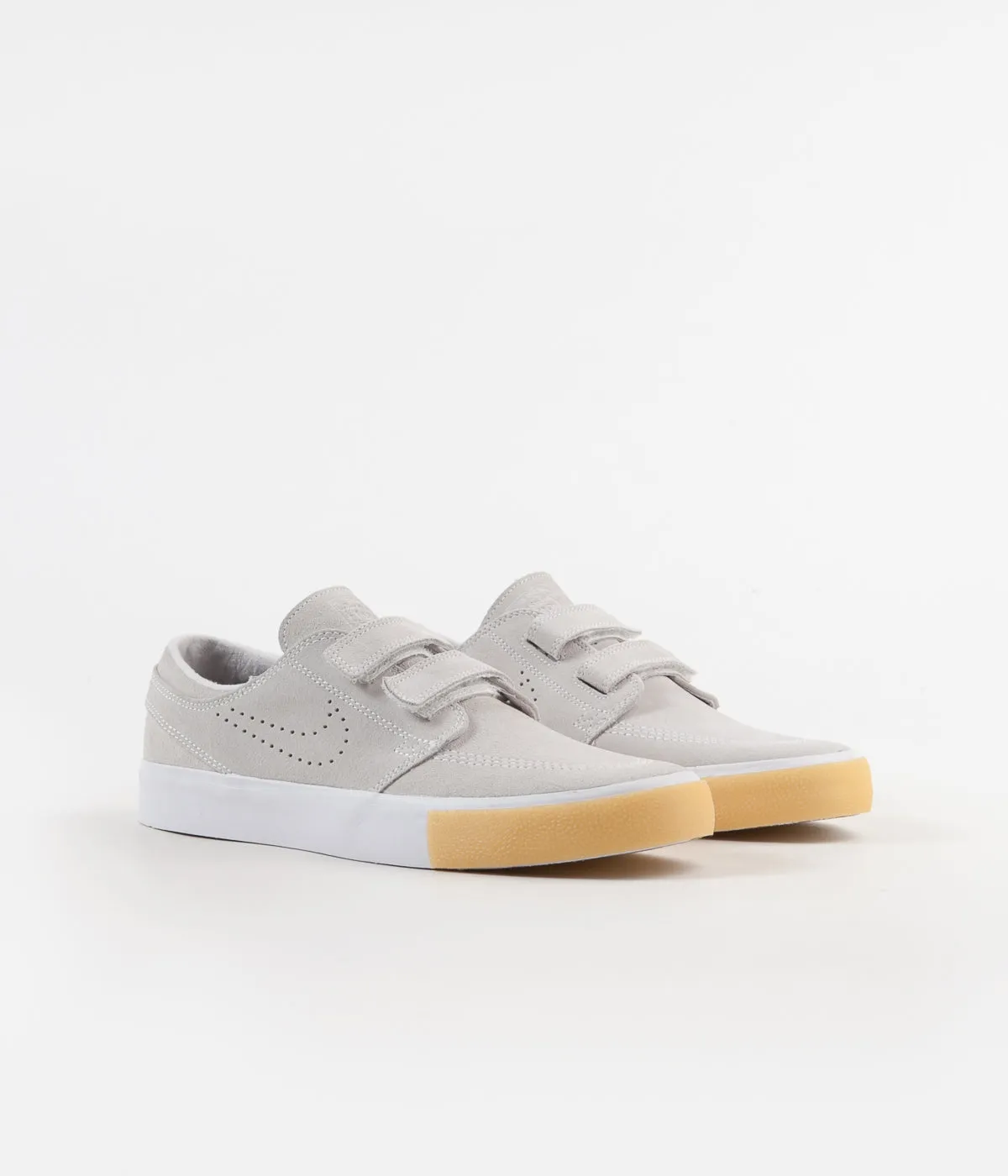 Nike SB Janoski AC Remastered Shoes - White / White - Vast Grey - Gum Yellow