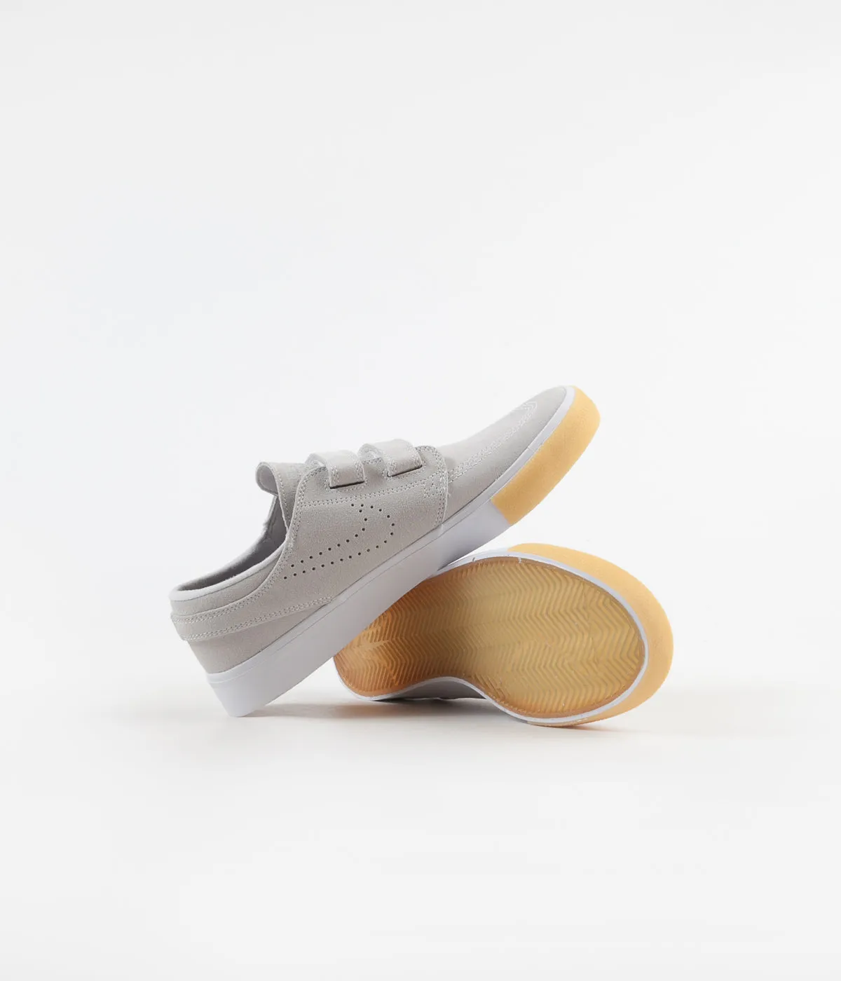 Nike SB Janoski AC Remastered Shoes - White / White - Vast Grey - Gum Yellow