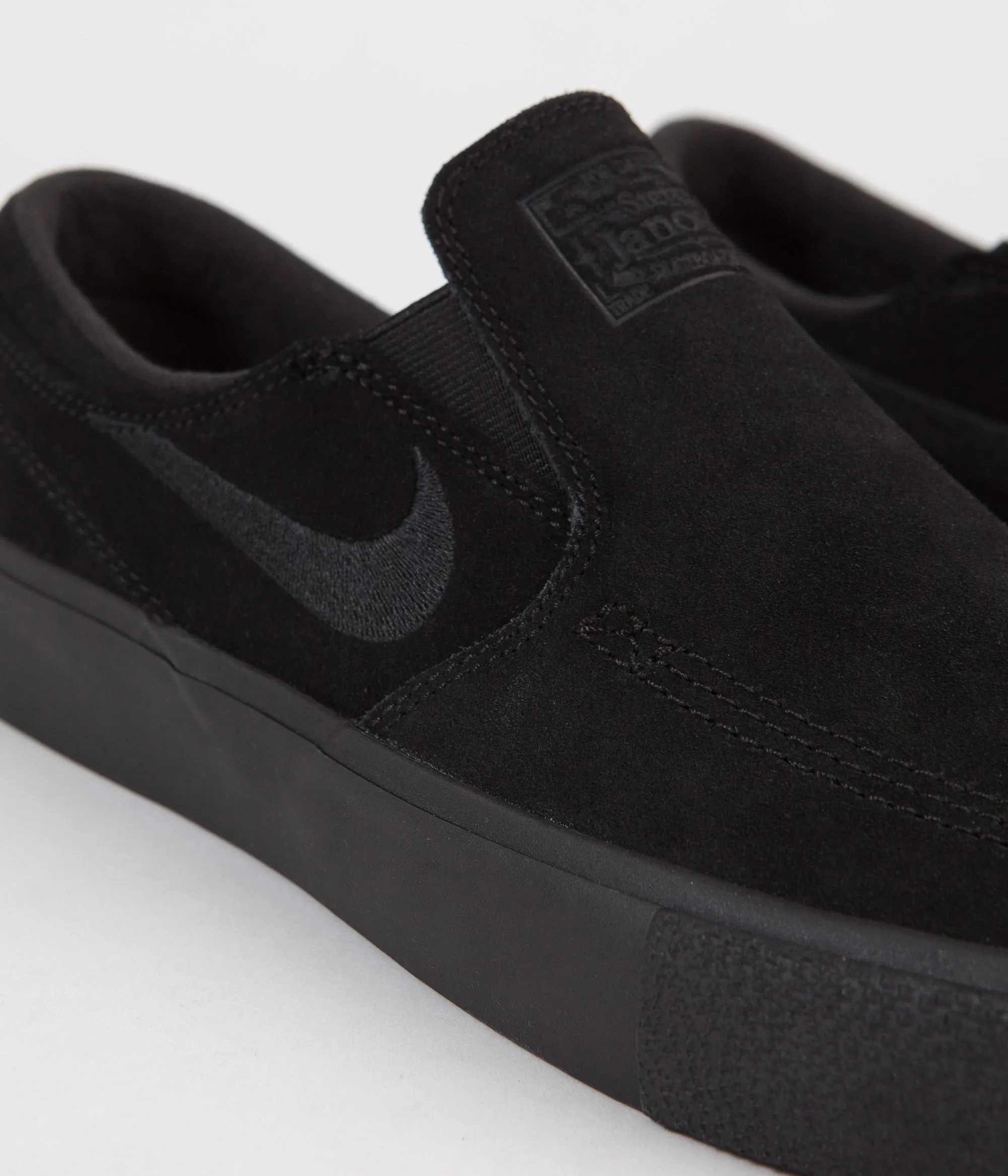 Nike SB Janoski Slip On Remastered Shoes - Black / Black - Black - Black