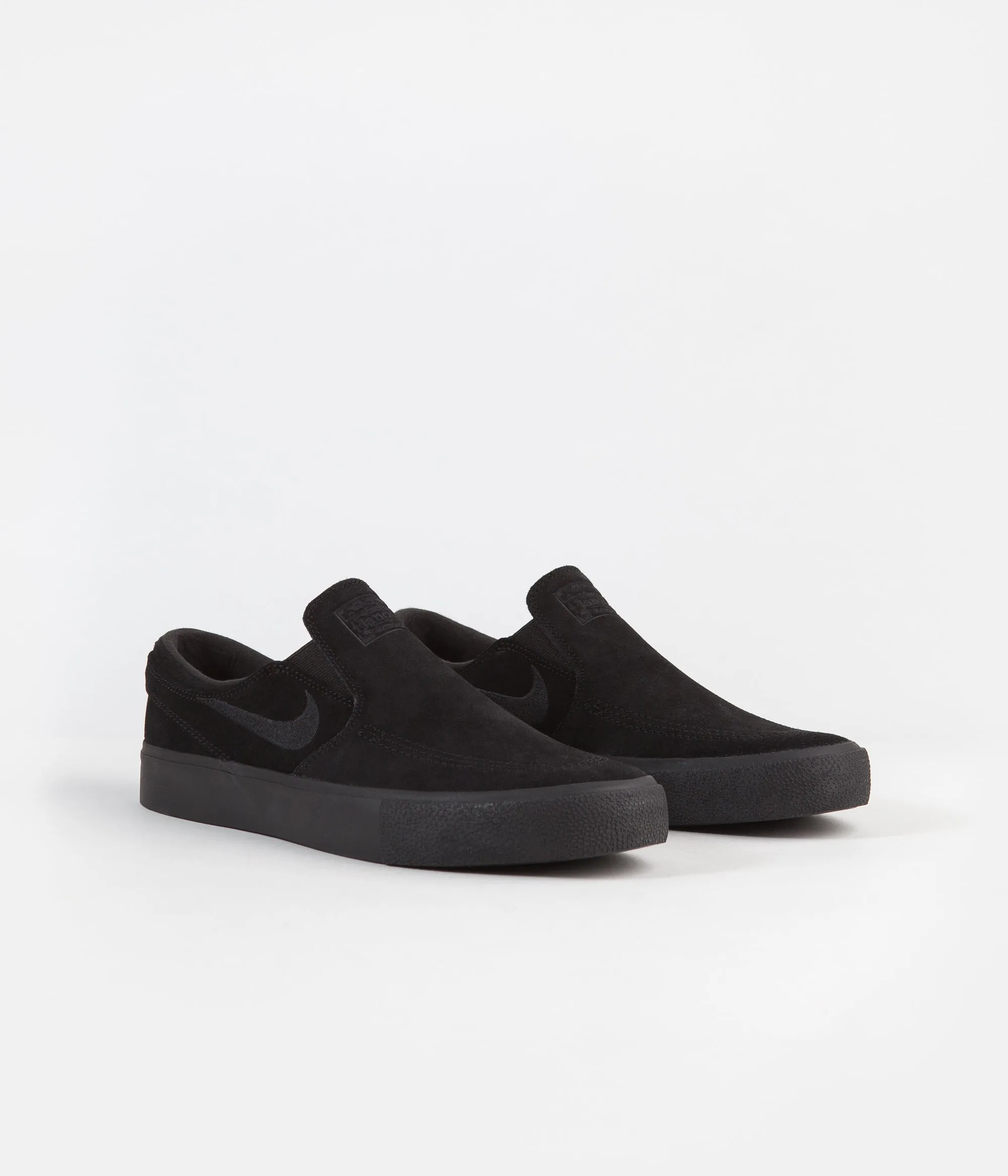 Nike SB Janoski Slip On Remastered Shoes - Black / Black - Black - Black