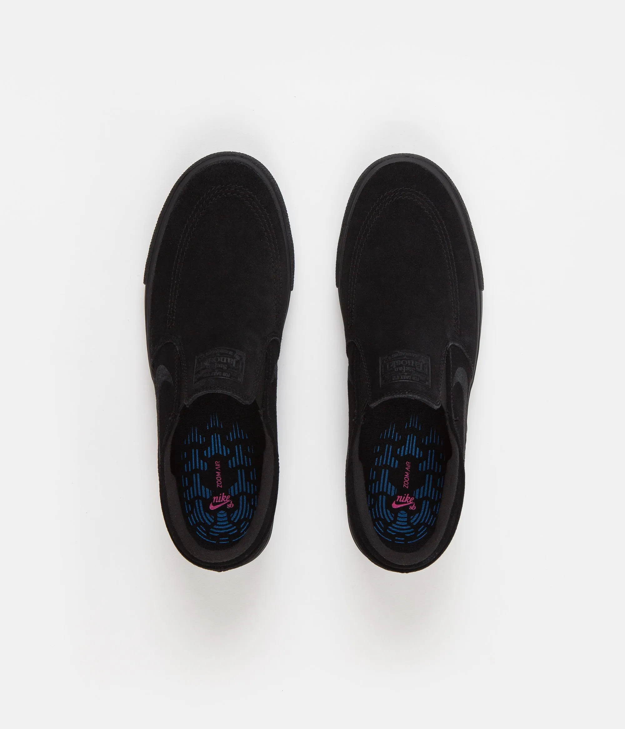 Nike SB Janoski Slip On Remastered Shoes - Black / Black - Black - Black