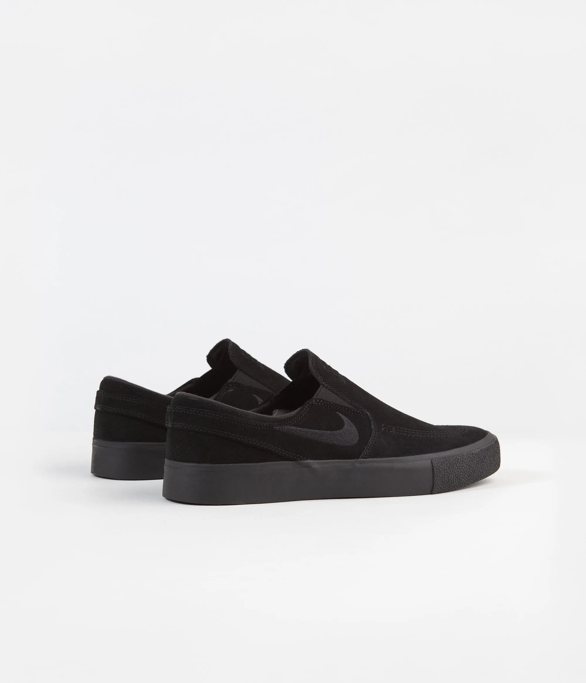 Nike SB Janoski Slip On Remastered Shoes - Black / Black - Black - Black