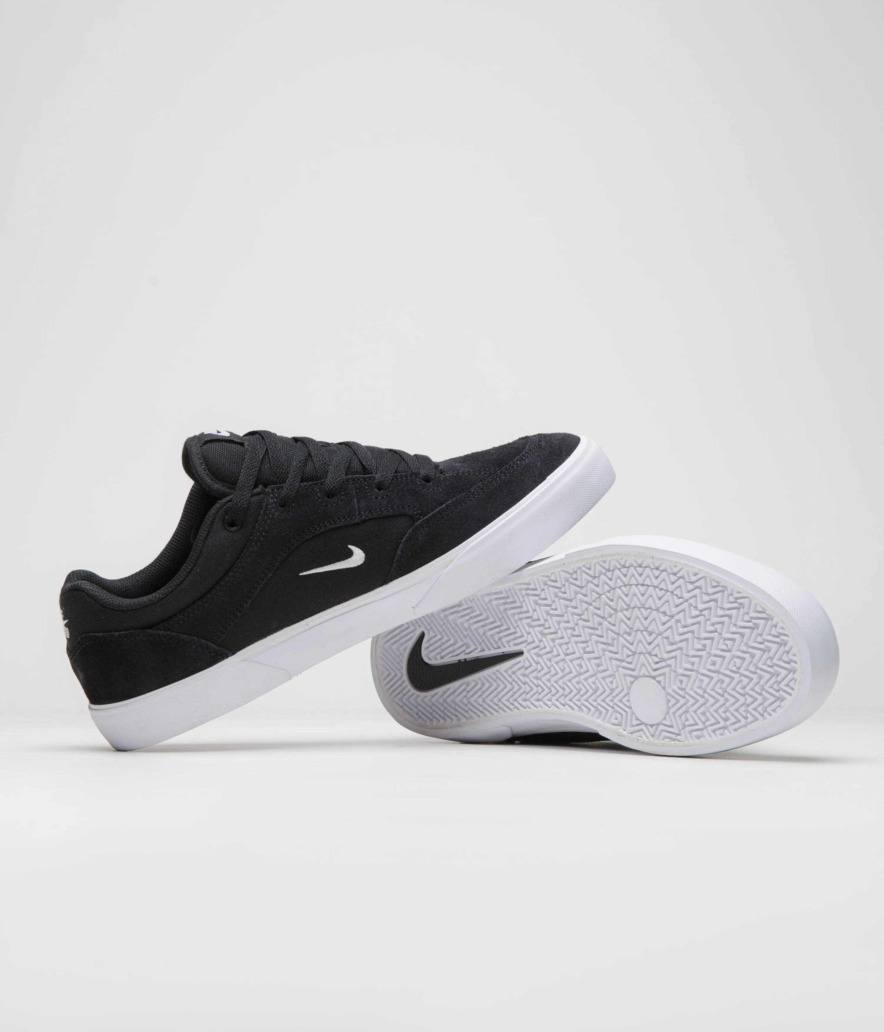 Nike SB Malor Shoes - Black / White - Black - White