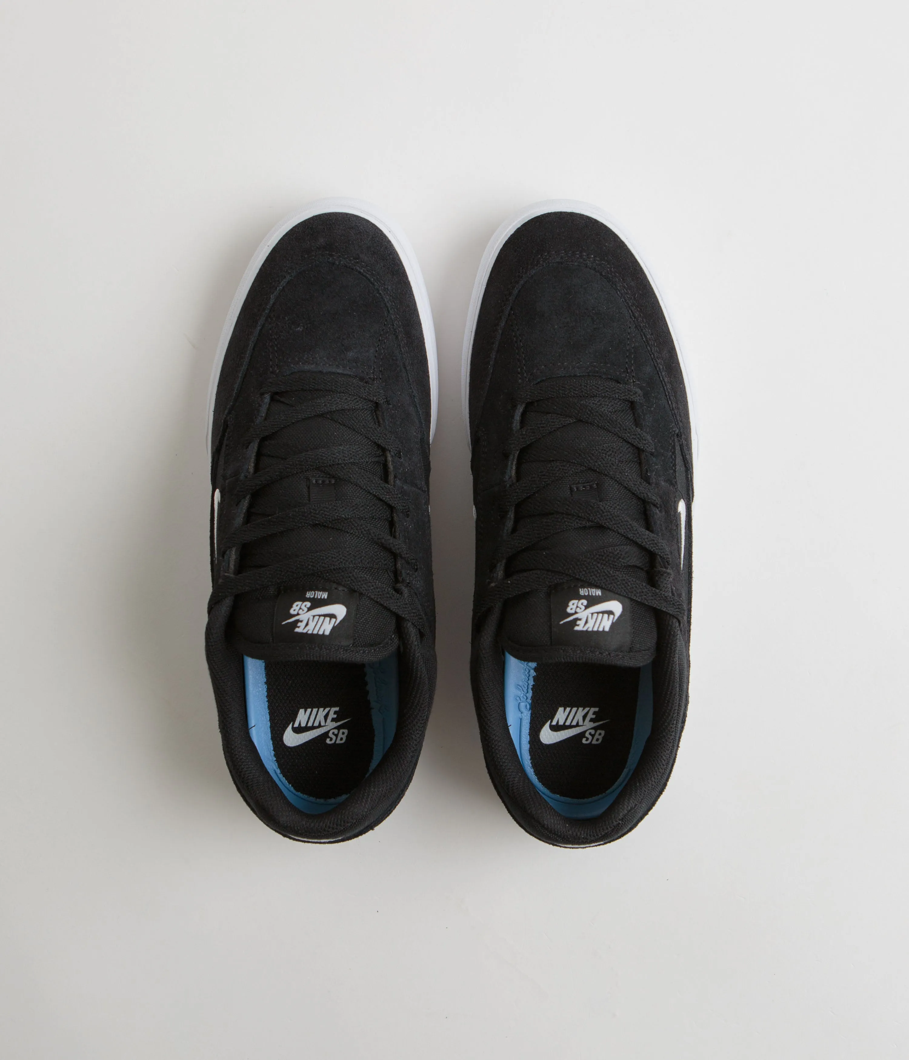 Nike SB Malor Shoes - Black / White - Black - White