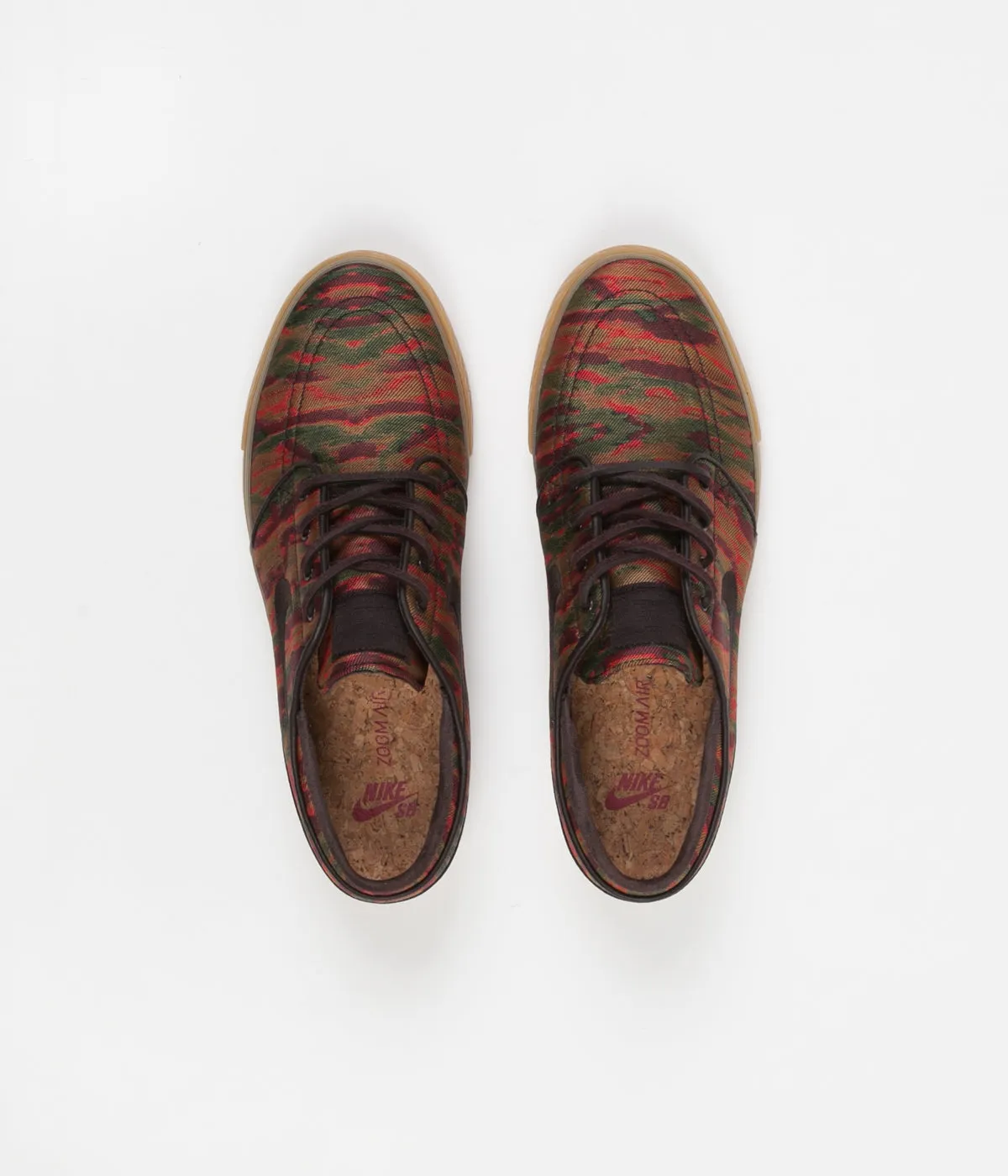 Nike SB Stefan Janoski Canvas Premium Shoes - Multi Colour / Velvet Brown - Gum Yellow