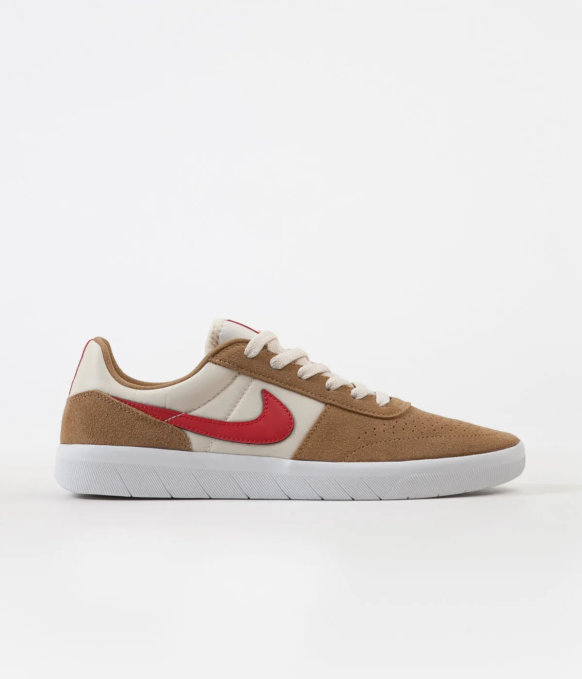 Nike SB Team Classic Shoes - Golden Beige / University Red - Light Cream