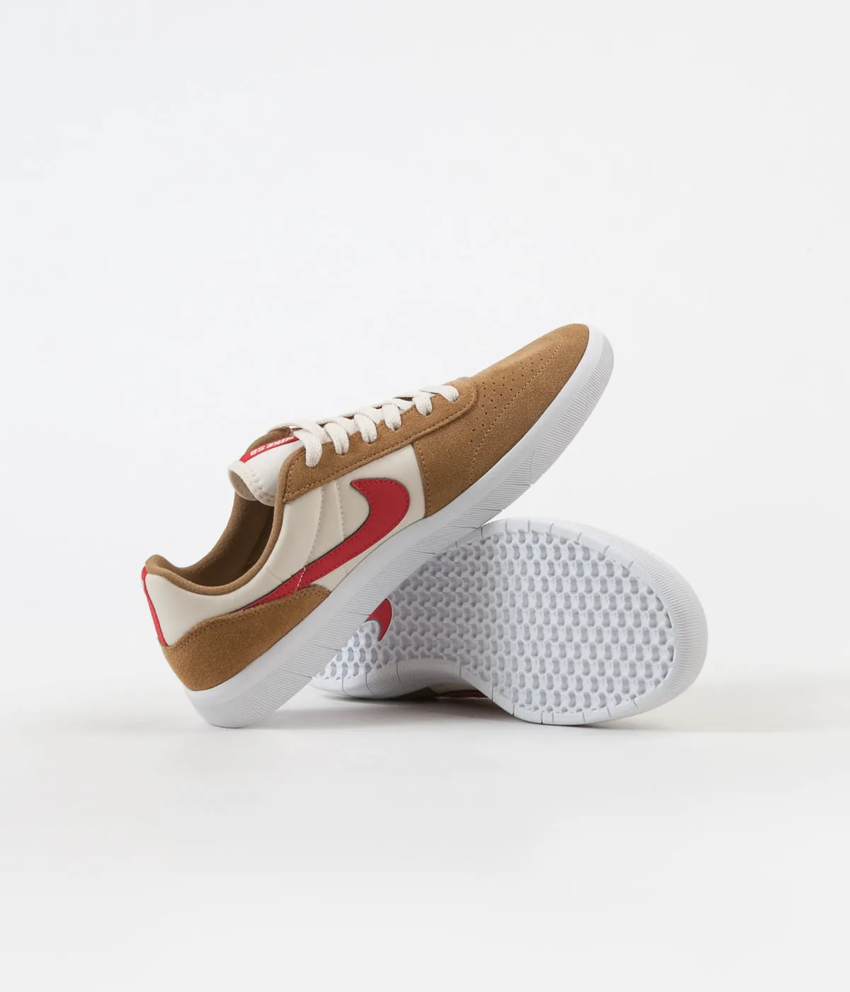 Nike SB Team Classic Shoes - Golden Beige / University Red - Light Cream