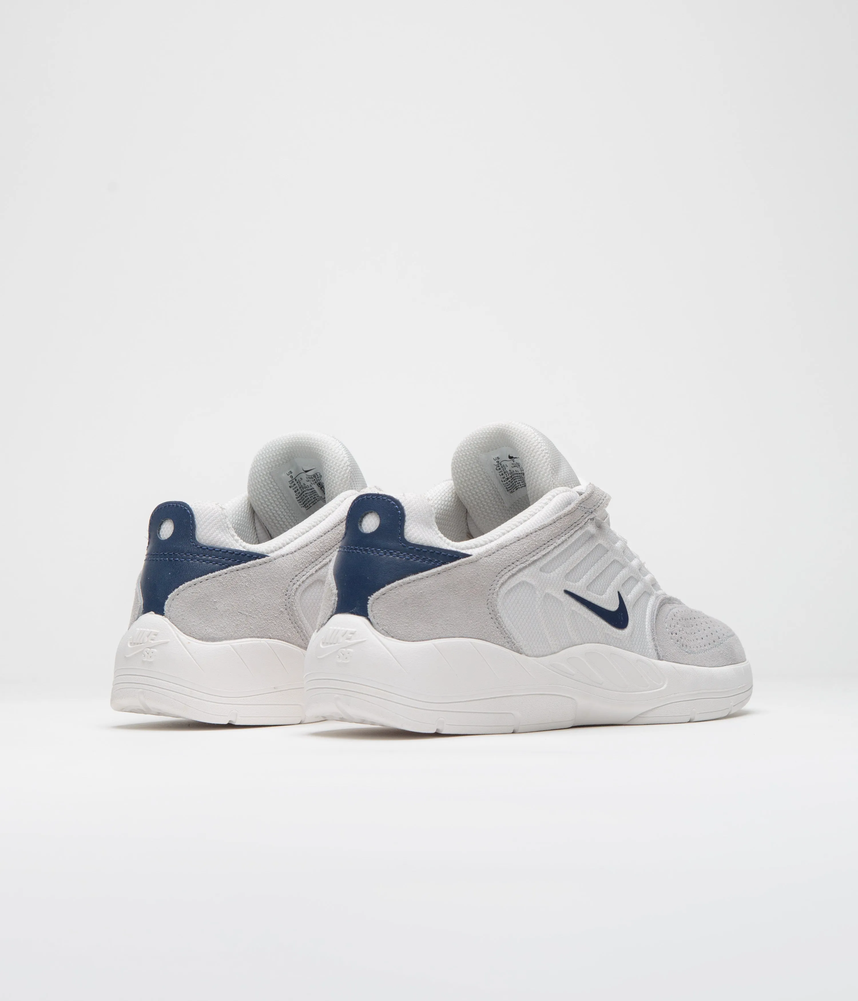 Nike SB Vertebrae Shoes - Platinum Tint / Midnight Navy - Wolf Grey