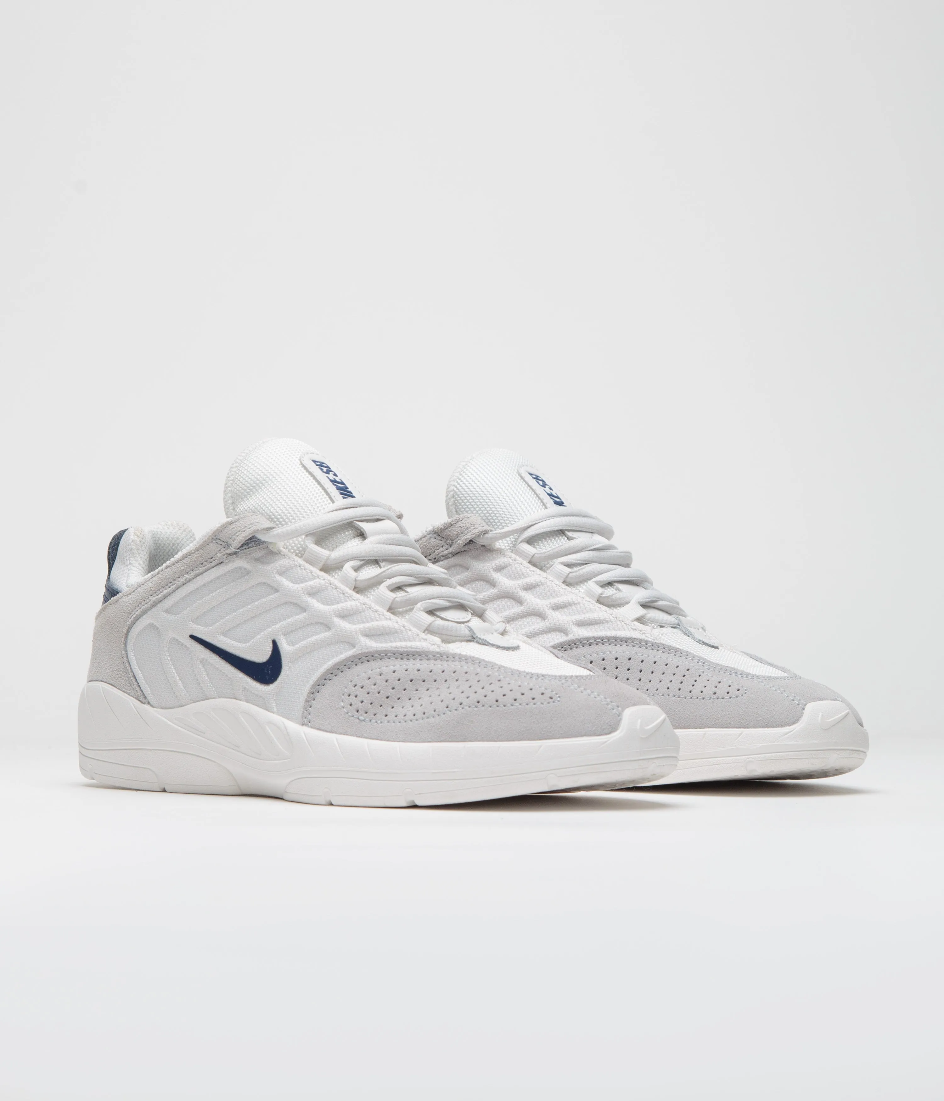 Nike SB Vertebrae Shoes - Platinum Tint / Midnight Navy - Wolf Grey