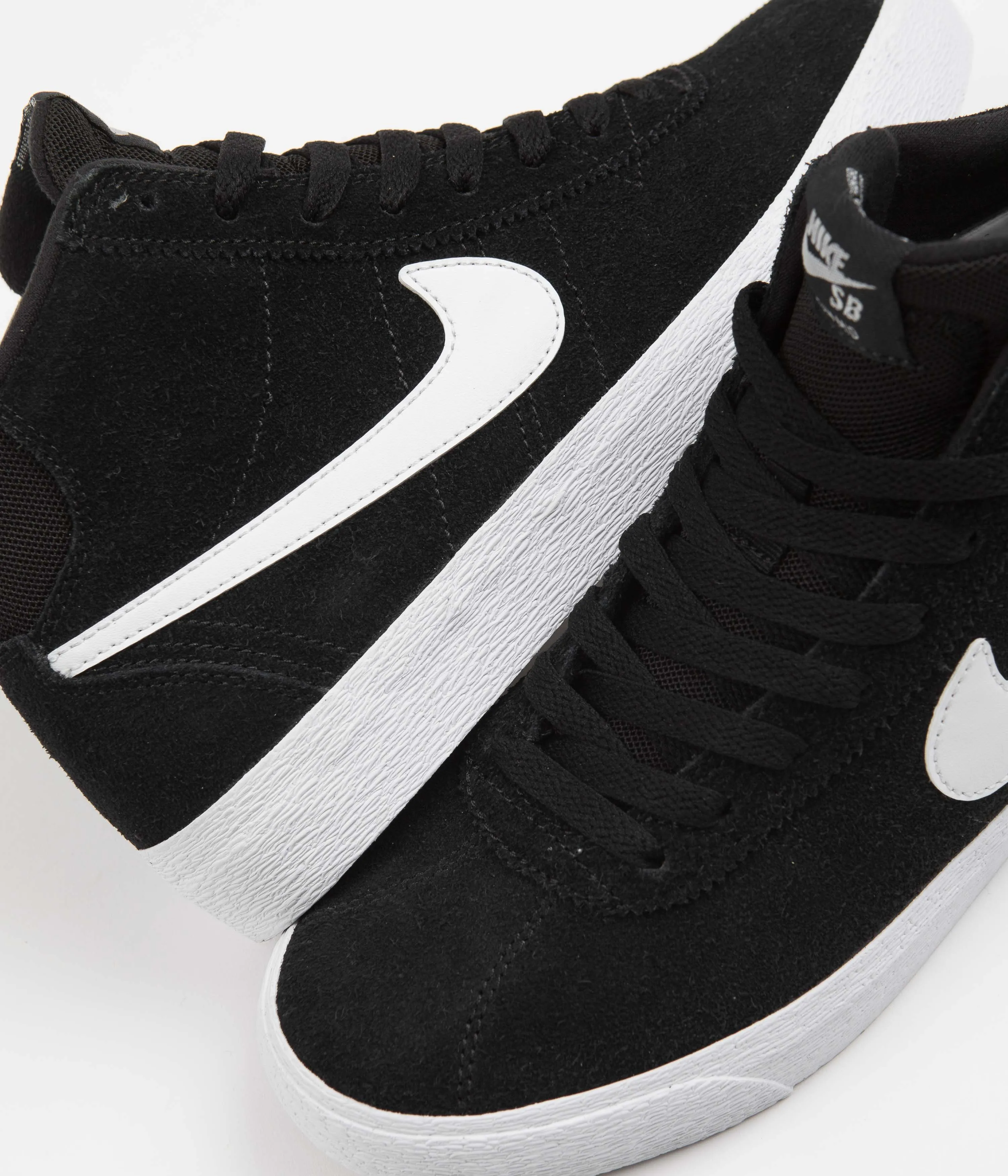 Nike SB Womens Bruin High Shoes - Black / White - Black - Gum Light Brown