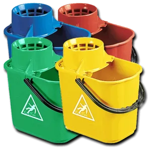 Optima Professional Socket Mop Bucket Colour Coded 14Ltr