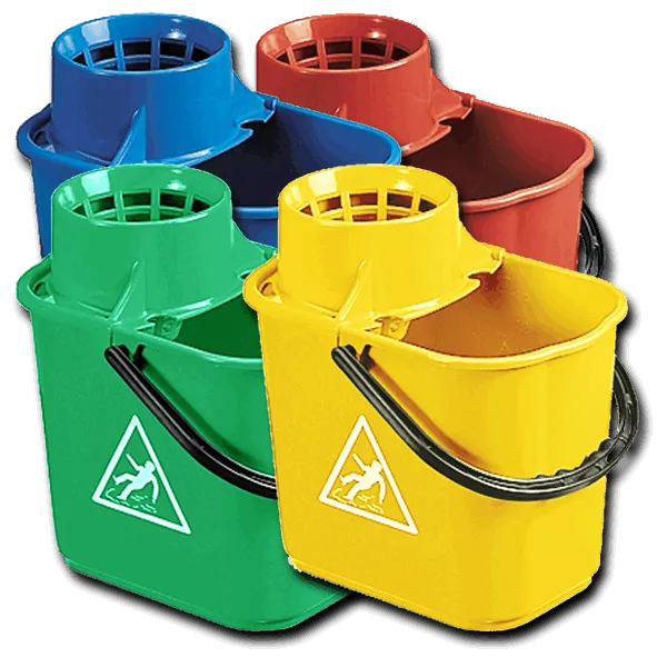 Optima Professional Socket Mop Bucket Colour Coded 14Ltr