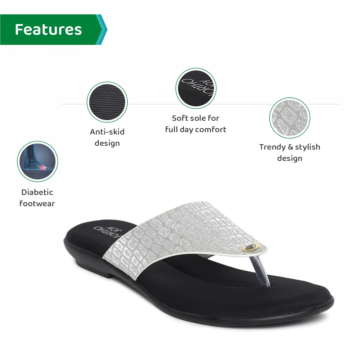 ORTHO JOY Fancy doctor Casual slippers for women