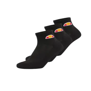 Pack of 3 Ellesse Mens Socks Black Mens Sports Socks Gym Running Socks