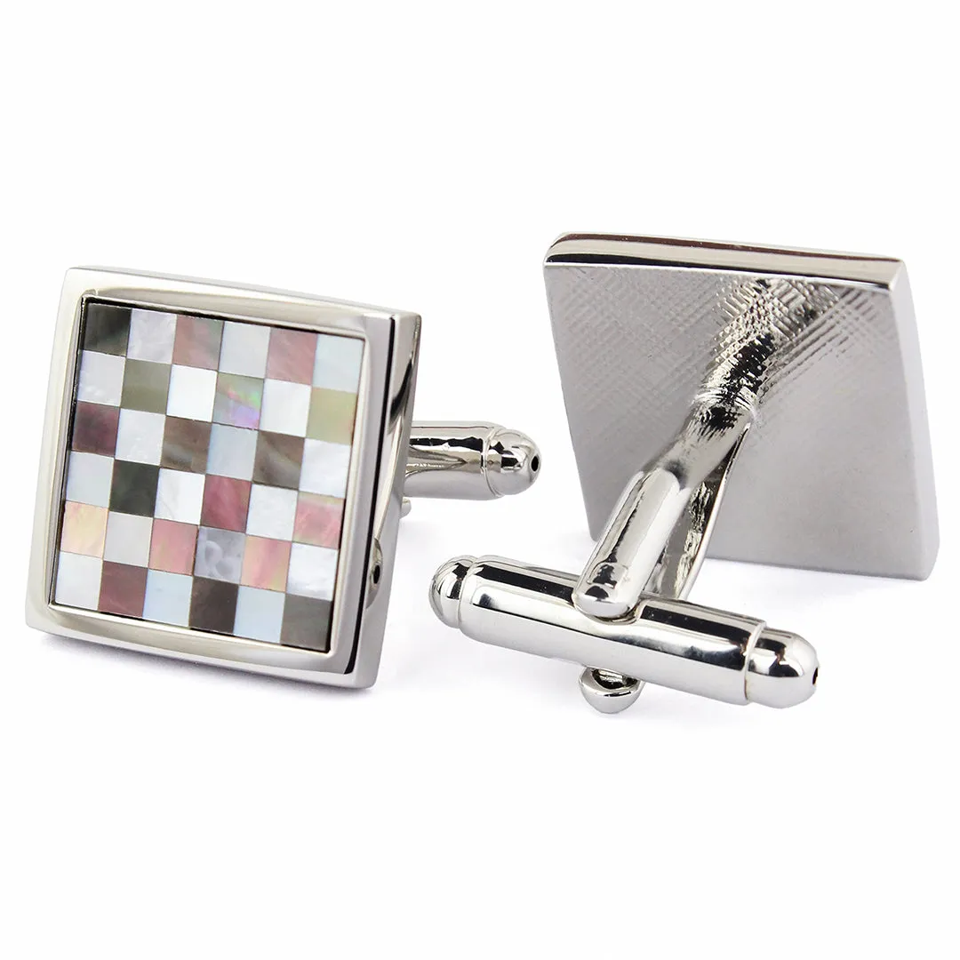 Peluche Superb MOP and Abalone Shell Cufflinks