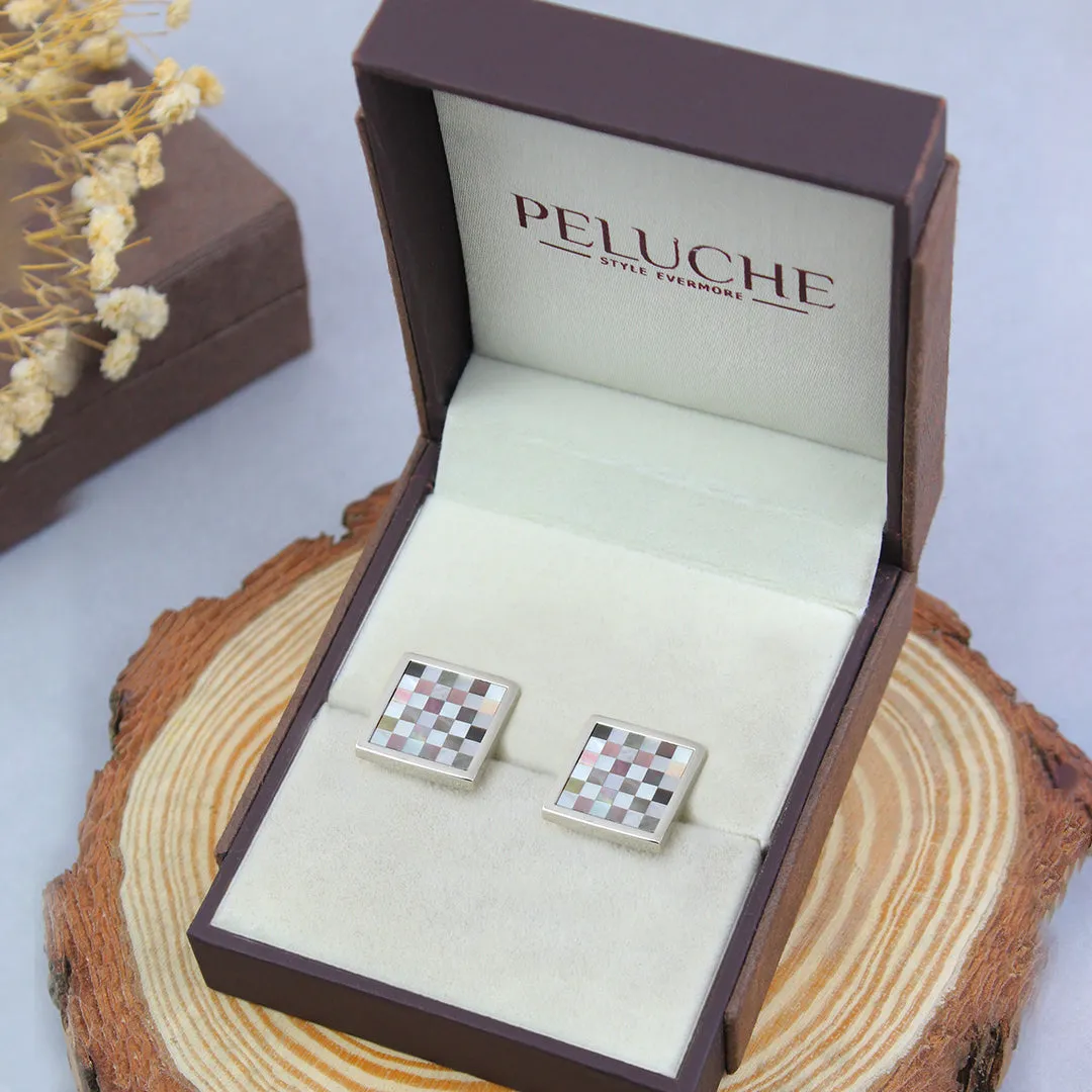 Peluche Superb MOP and Abalone Shell Cufflinks